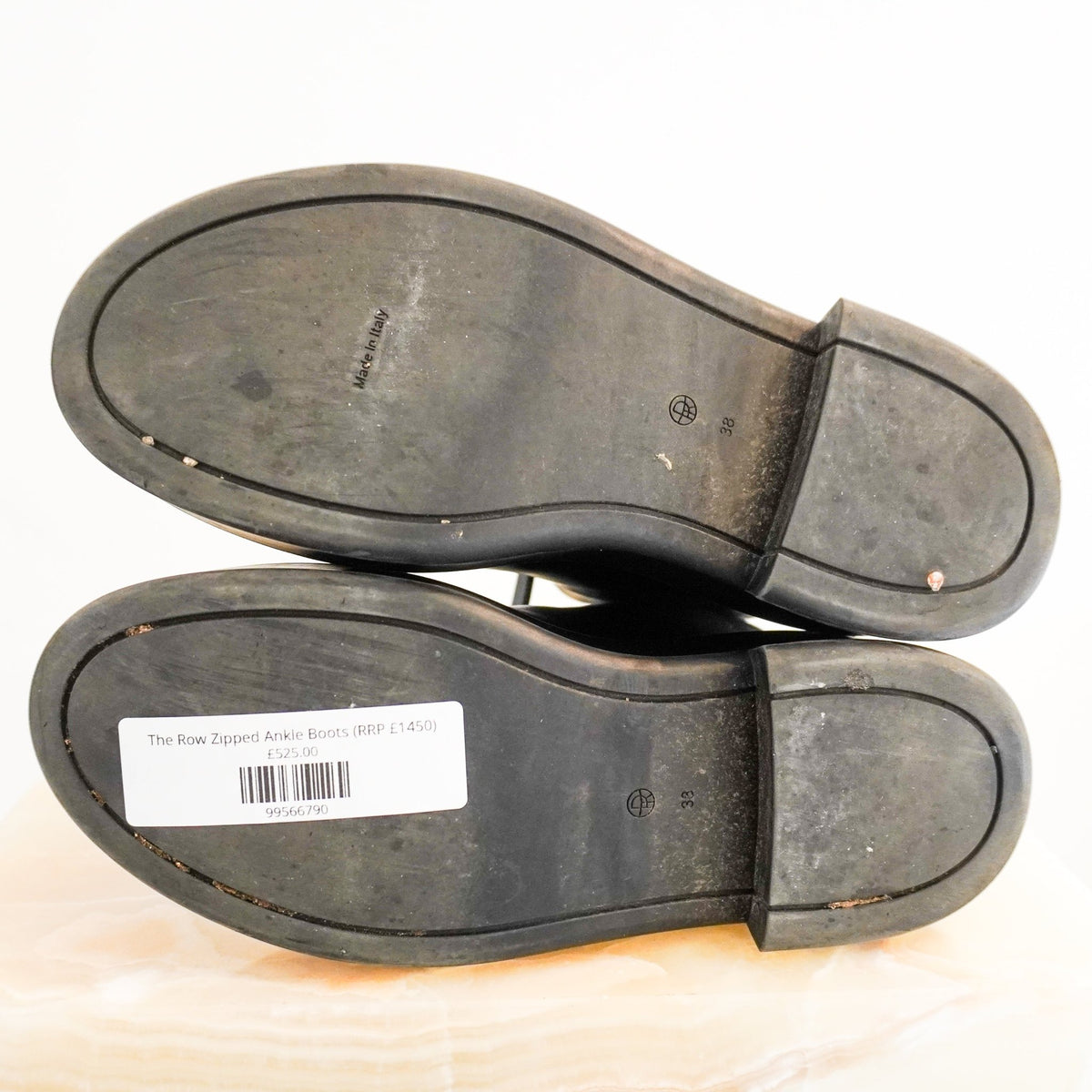 The Row Zipped Ankle Boots (RRP £1450) | Authentic Preloved - Reloved Again