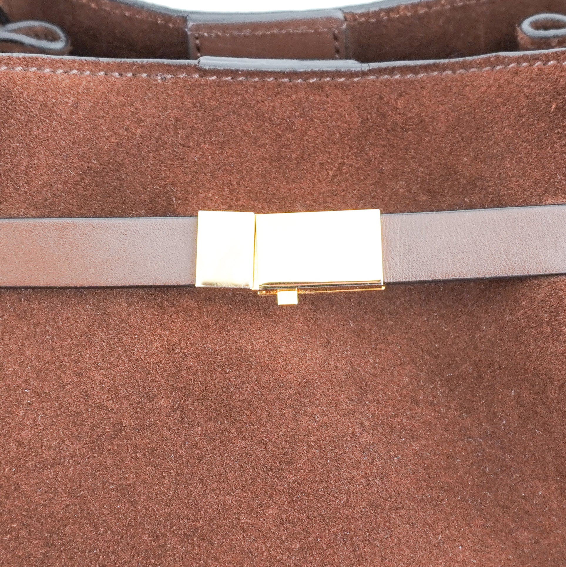 CURRENT SEASON Demellier The New York Bag in Brown Suede (RRP £550) | Authentic Preloved - Reloved Again