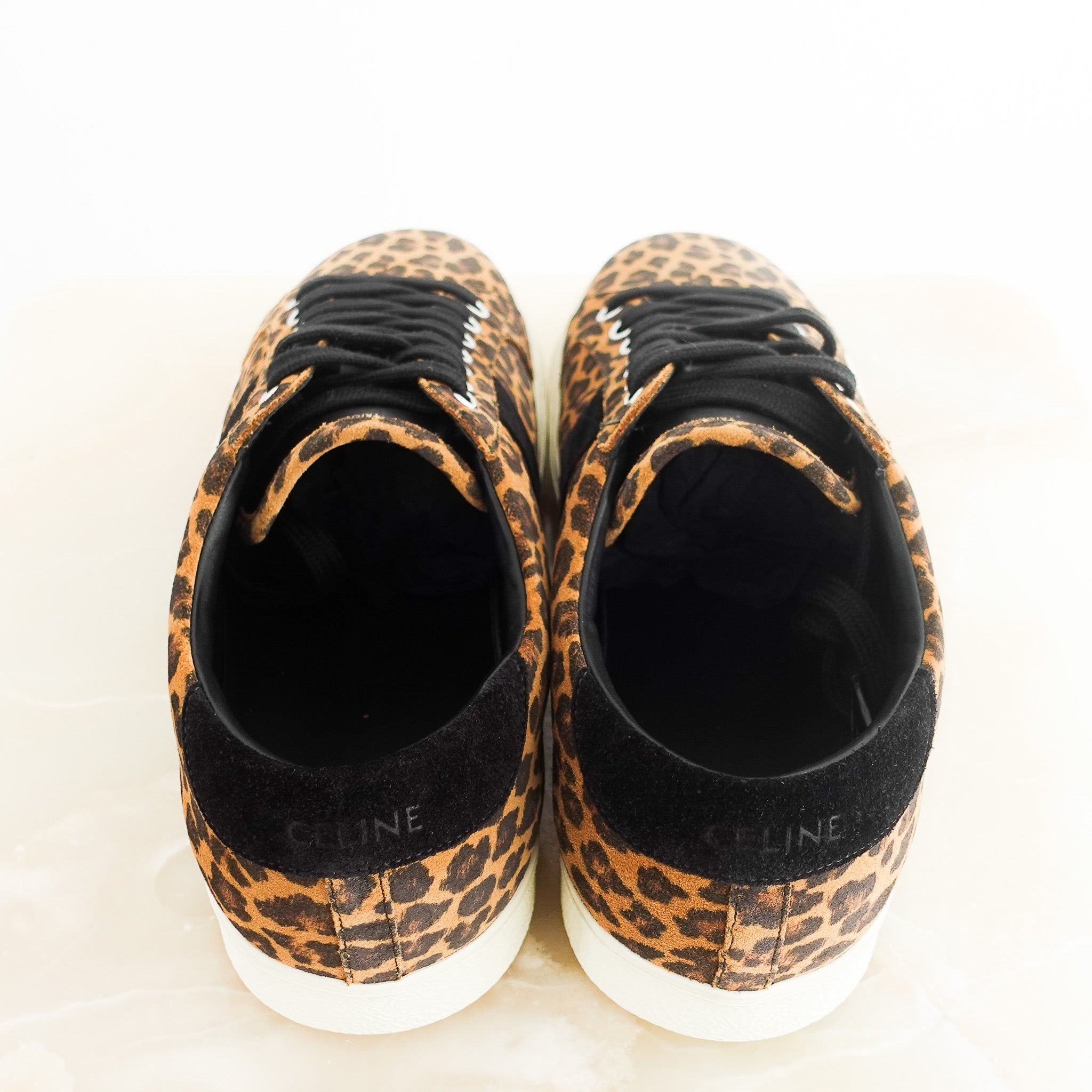 NEW Celine Animal Print Triomphe Trainers | Authentic Preloved
