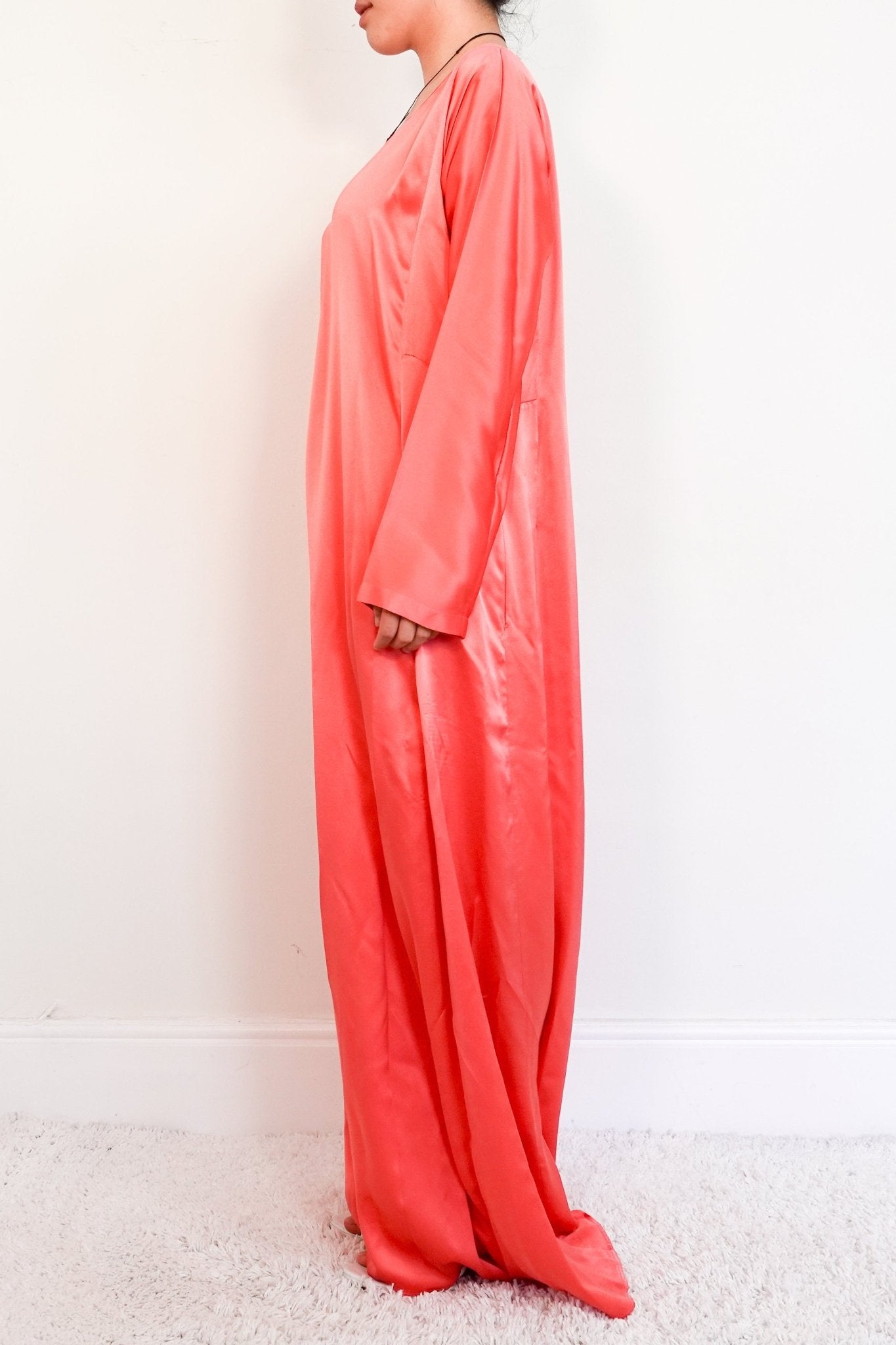 Pink Silk Maxi Dress RRP £700 - Reloved Again