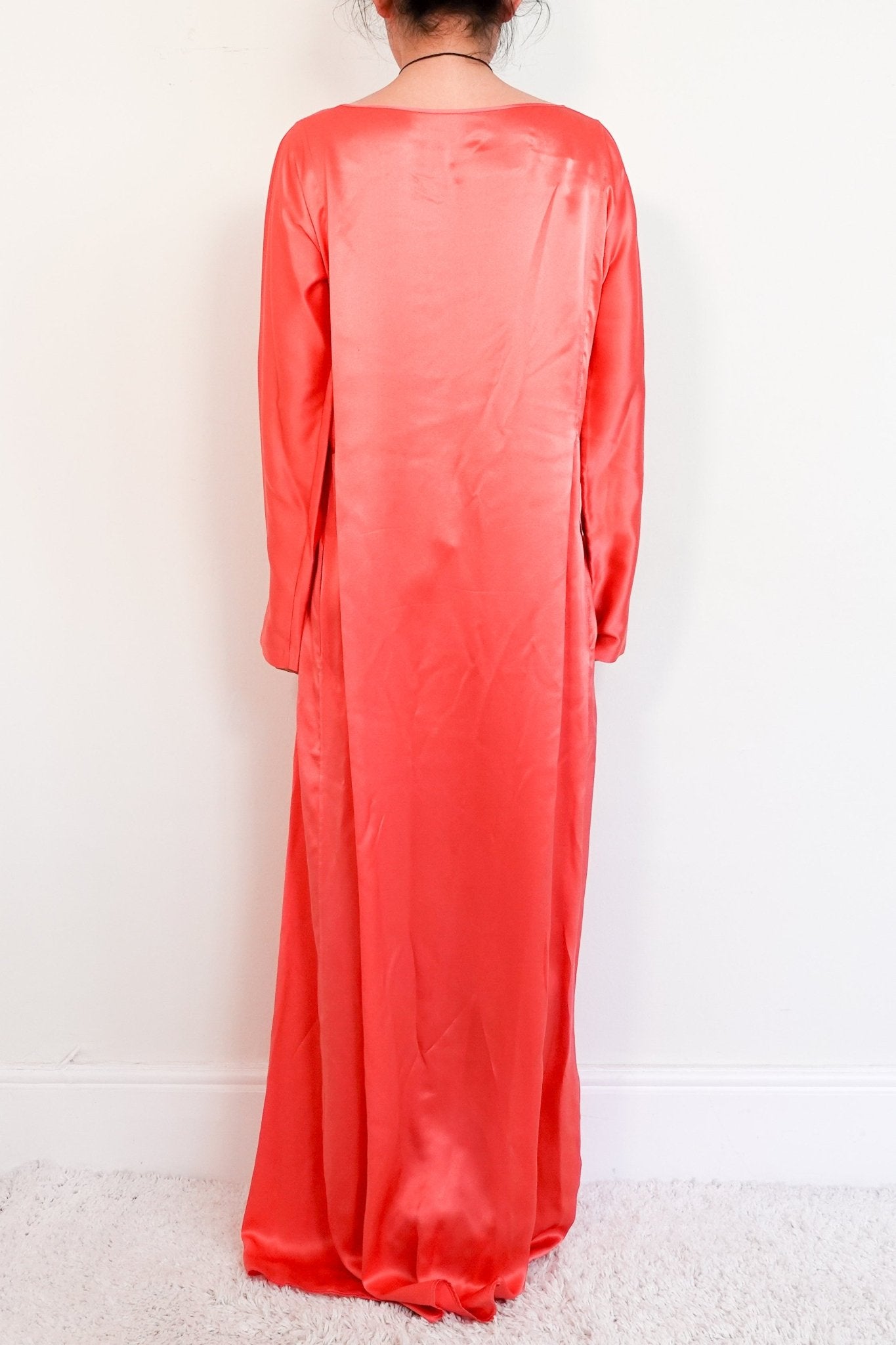 Pink Silk Maxi Dress RRP £700 - Reloved Again