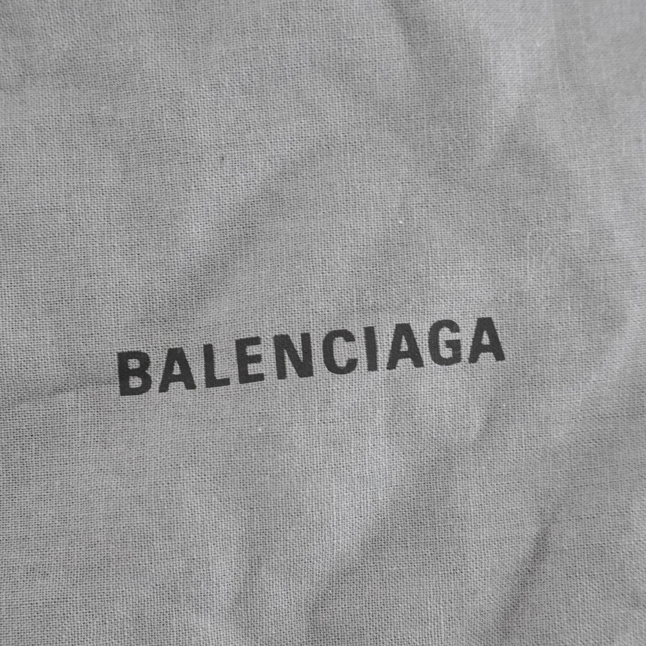 Balenciaga Black Leather Belt with Blue Tool Buckle (RRP £400) | Authentic Preloved FINAL SALE