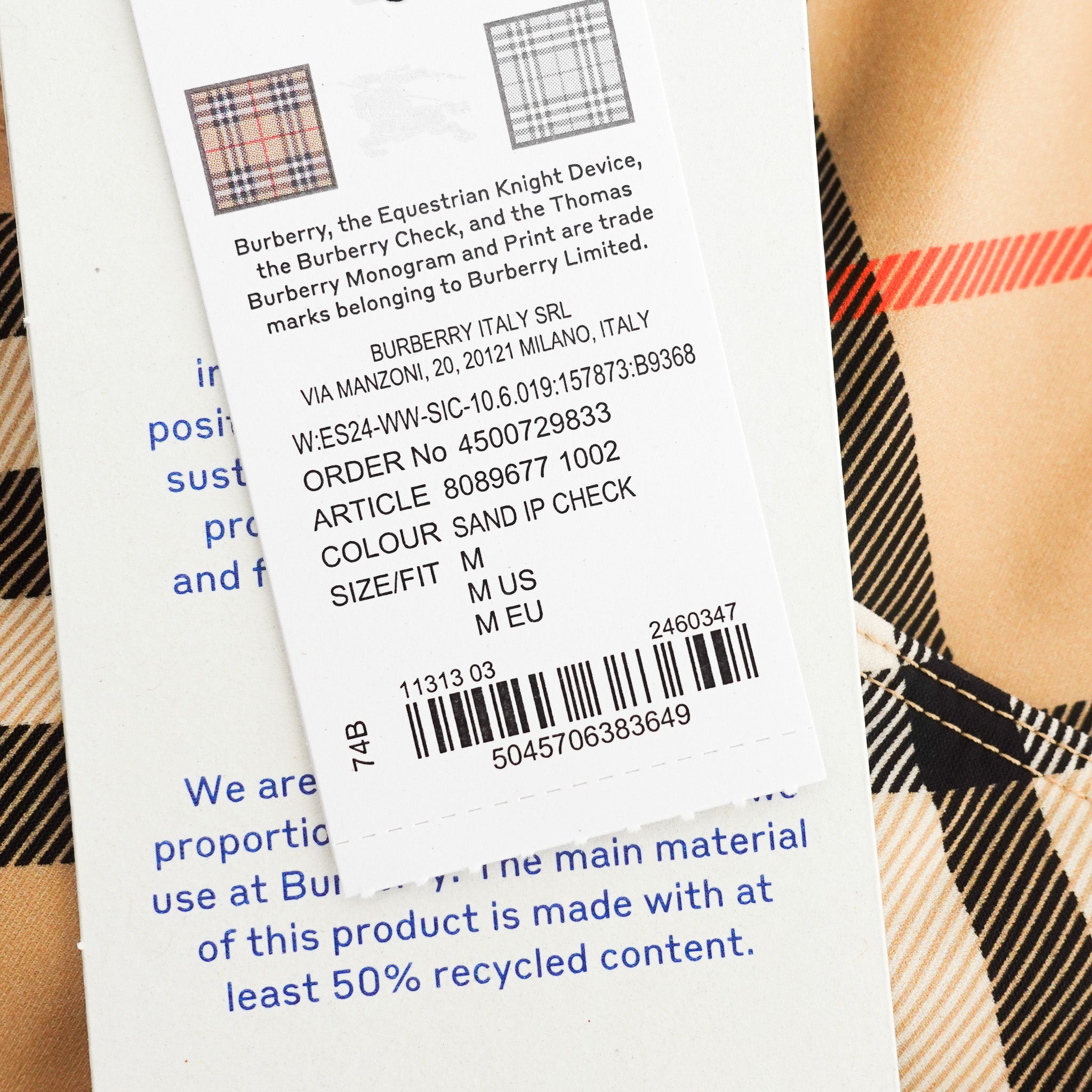 NEW Burberry Check Swimsuit RRP £420 | Authentic Preloved