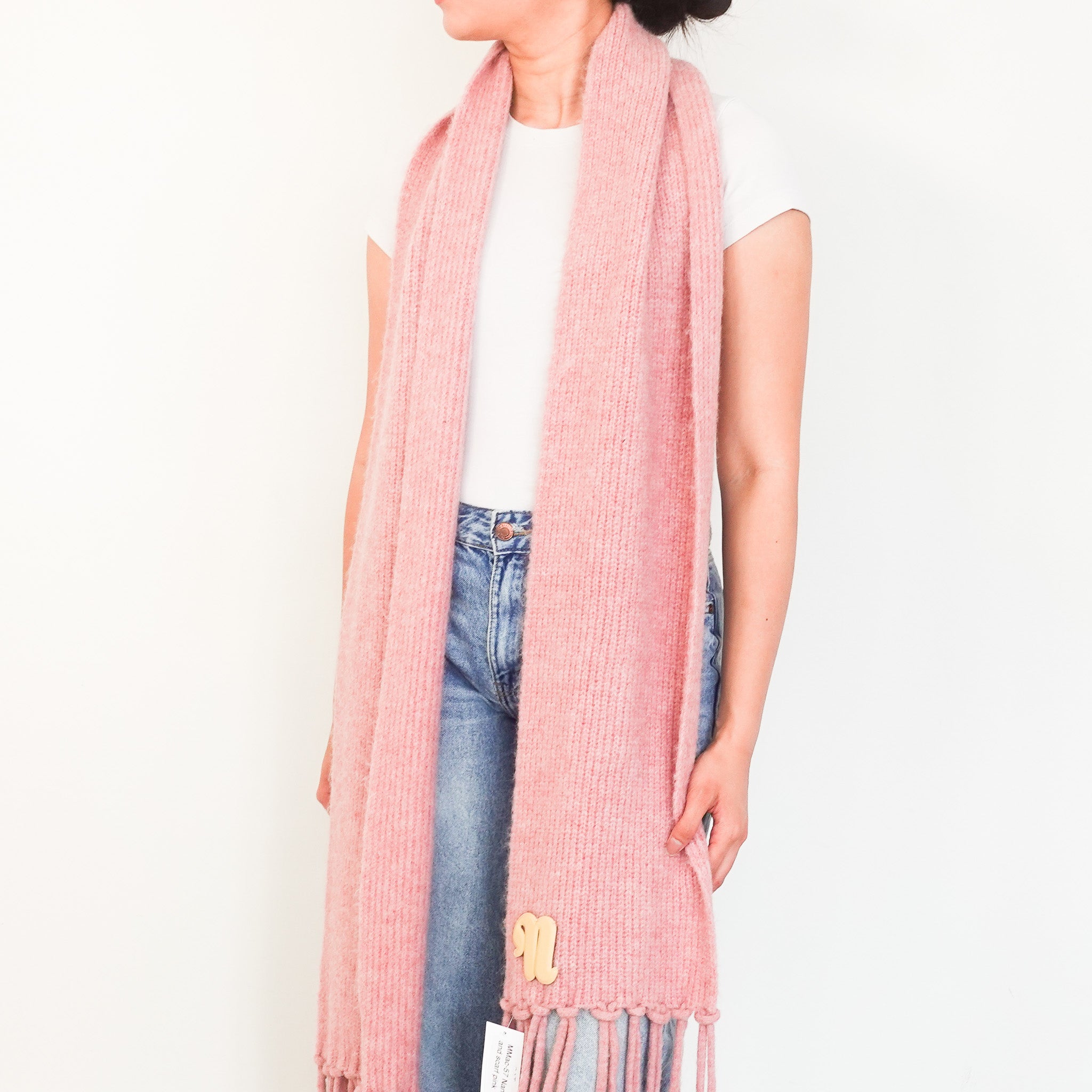 NEW Nanushka Scarf and Beanie Set in Pink | Authentic Preloved