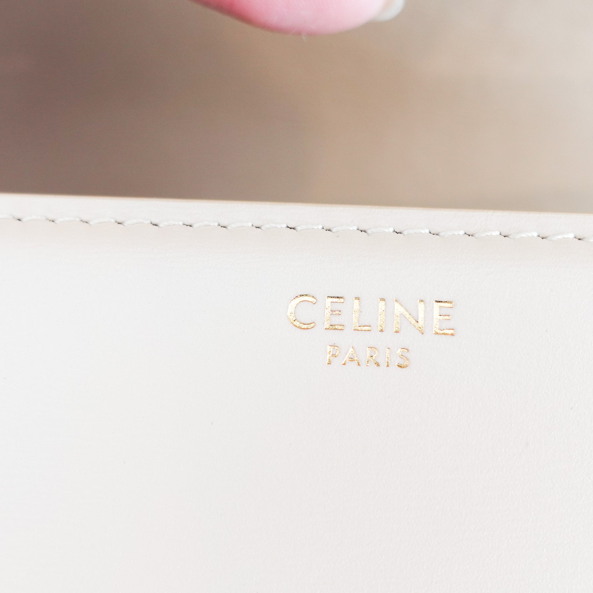Celine Medium Triomphe Bag in Oat Beige £3000 | Authentic Preloved - Reloved Again