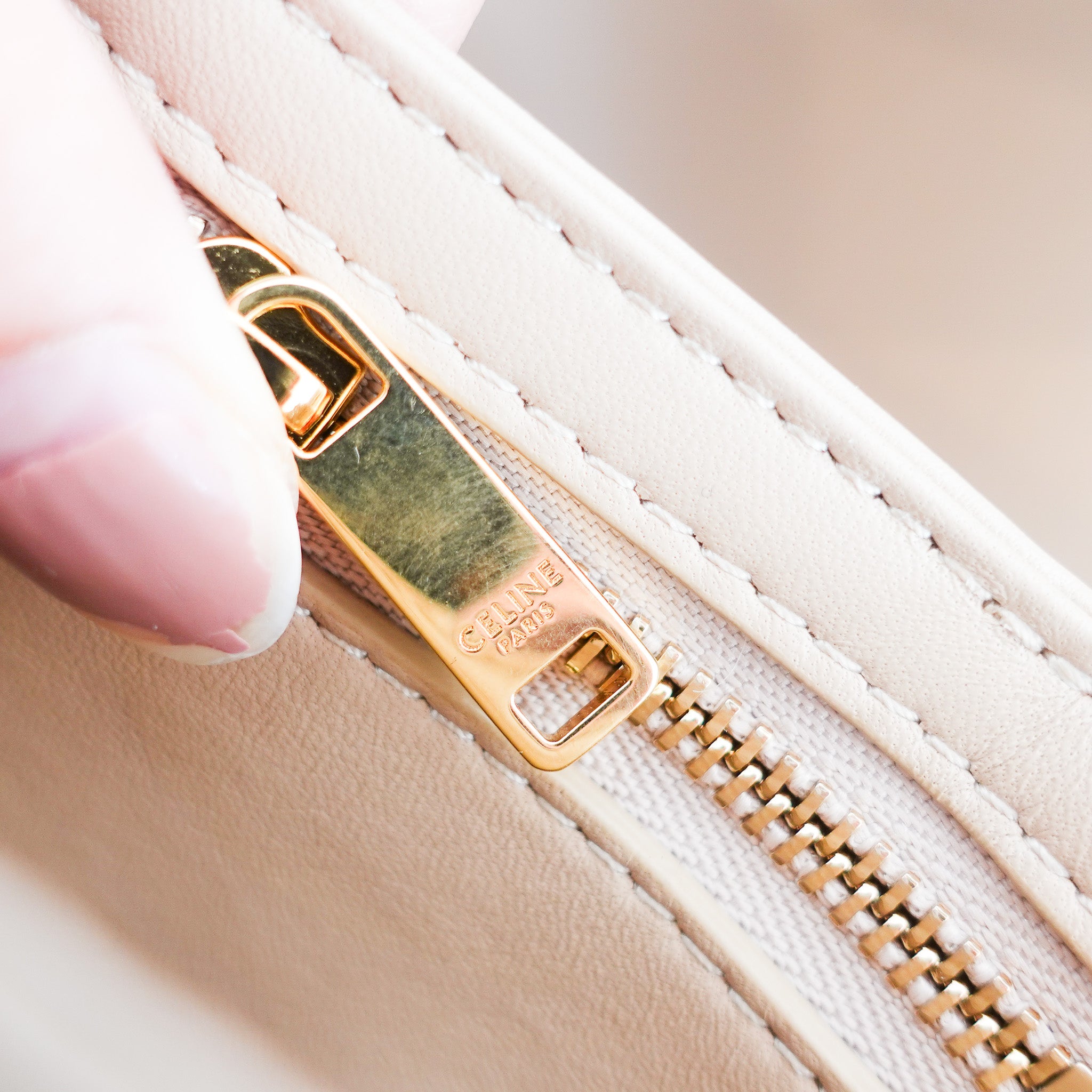 Celine Medium Triomphe Bag in Oat Beige £3000 | Authentic Preloved - Reloved Again