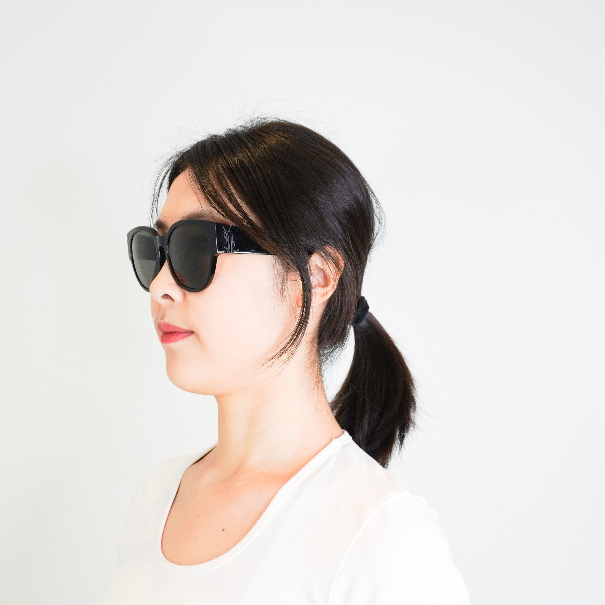 Saint Laurent Black Oversized Sunglasses RRP £350 | Authentic Preloved FINAL SALE - Reloved Again