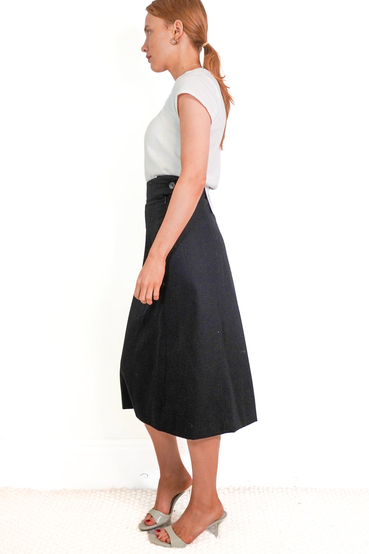 Margaret Howell Midi Wool Skirt (RRP £300) | Authentic Preloved