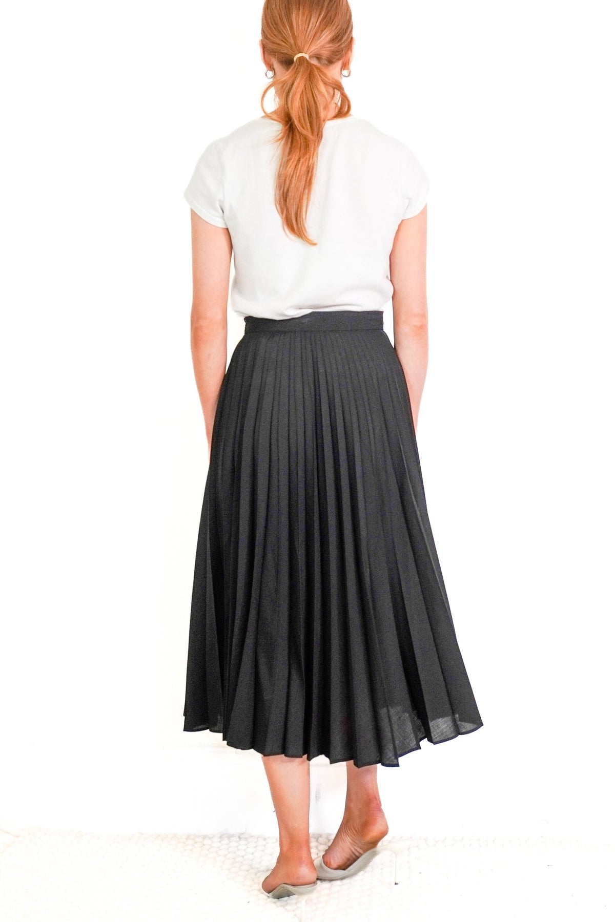 Margaret Howell Pleated Wool Skirt (RRP £595) | Authentic Preloved