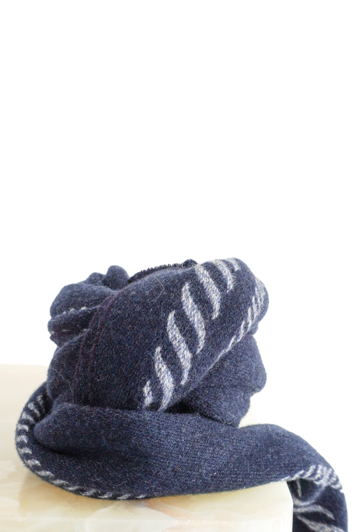 Prada Jaquard Knit Wool and Cashmere Scarf (RRP £400) | FINAL SALE Authentic Preloved