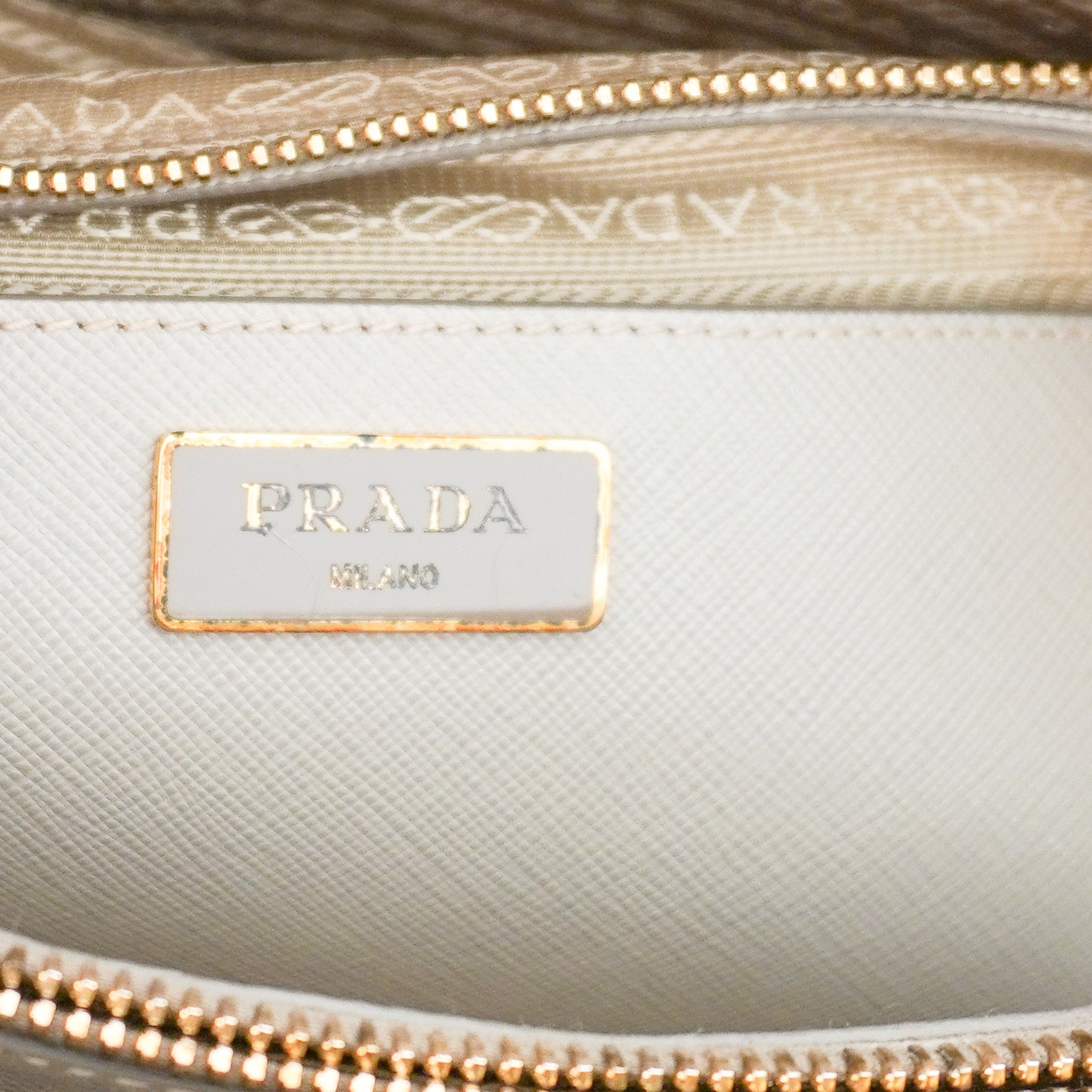 Prada Double Saffiano Leather Tote in Grey (RRP £2500) | Authentic Preloved