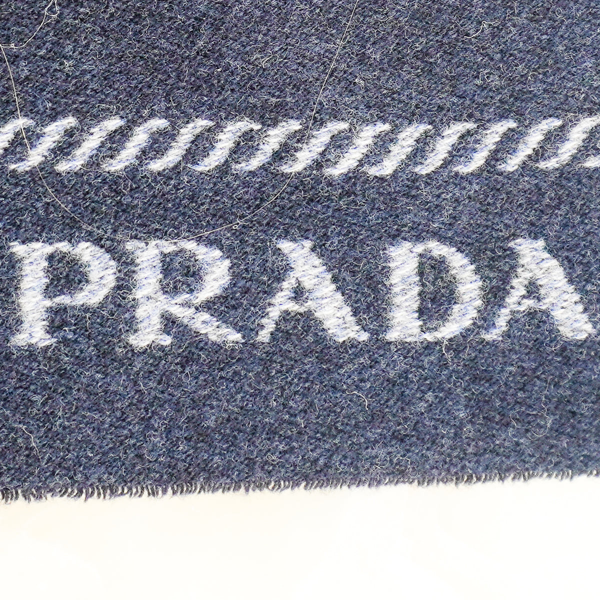 Prada Jaquard Knit Wool and Cashmere Scarf (RRP £400) | FINAL SALE Authentic Preloved