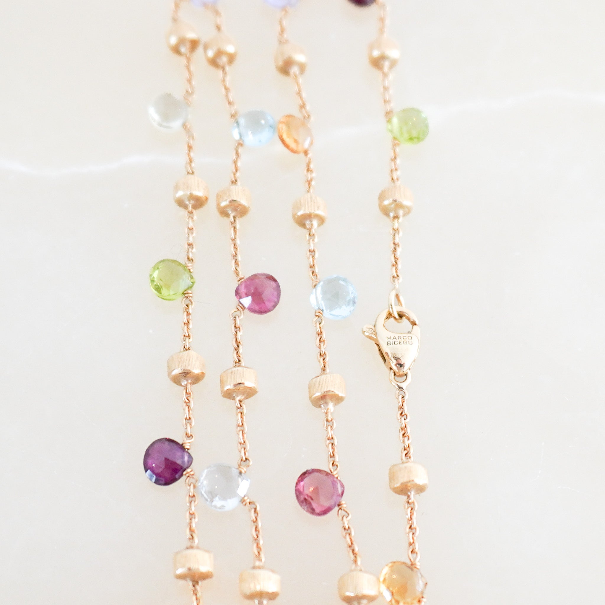 Marco Bicego Paradise Mix Gemstone Necklace (RRP £1,700) | Authentic Preloved FINAL SALE