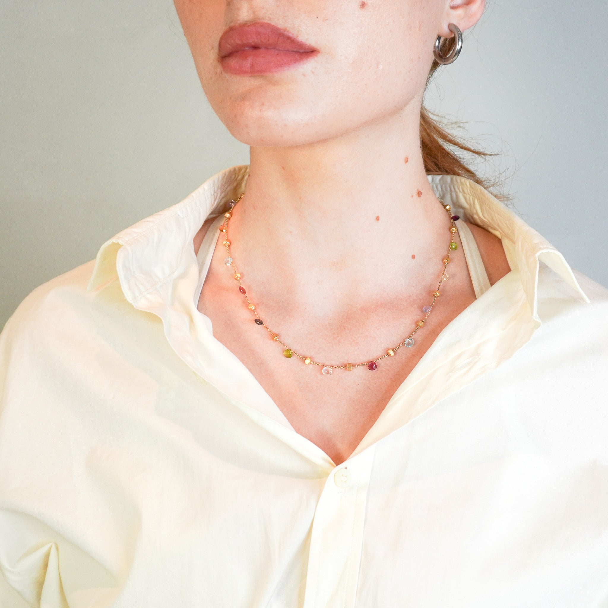 Marco Bicego Paradise Mix Gemstone Necklace (RRP £1,700) | Authentic Preloved FINAL SALE