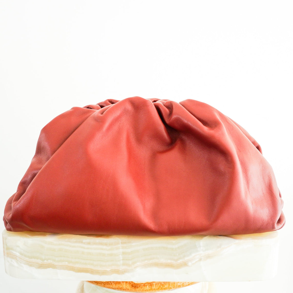 Bottega Oversized Cloud Clutch Rust (RRP £2600) | Authentic Preloved - Reloved Again
