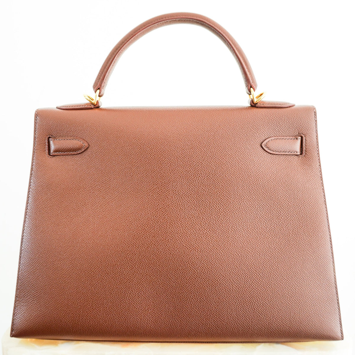 Hermes Kelly 32 Courchevel Havane Shoulder Bag Gold Hardware | Authentic Preloved - Reloved Again