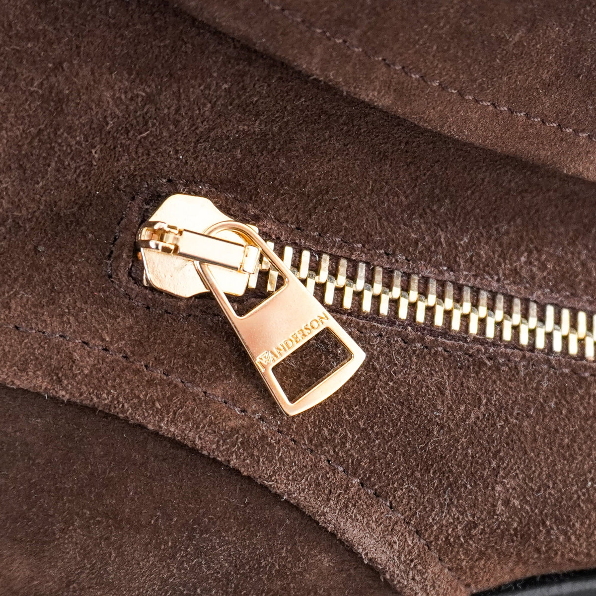 NEW JW Anderson Brown Suede Ankle Boots with Gild Zips (RRP £700) | Authentic Preloved