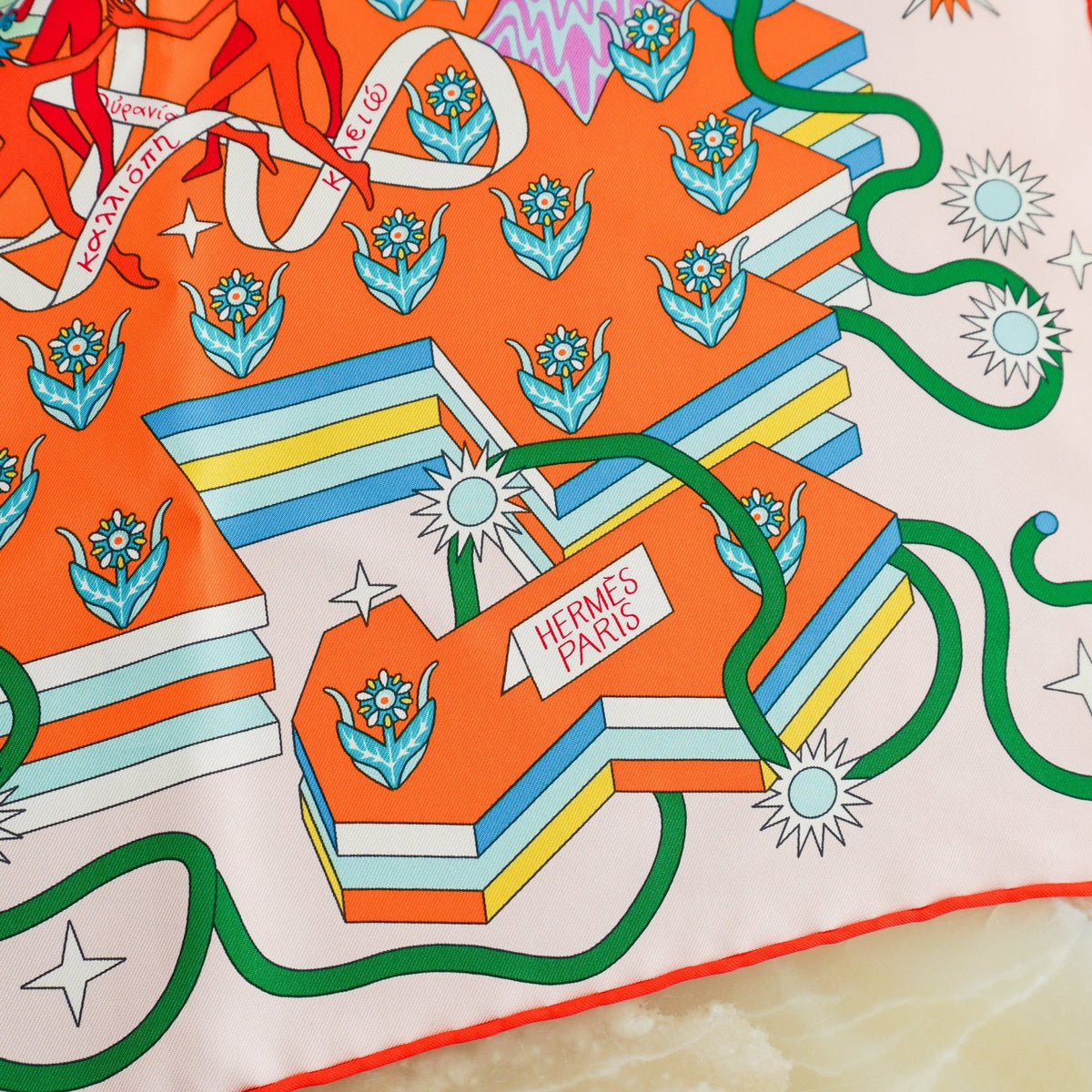 NEW Hermès Carré 90 La Source de Pégase Multicolour Silk Twill Scarf (RRP £520) | FINAL SALE Authentic Prelvoed