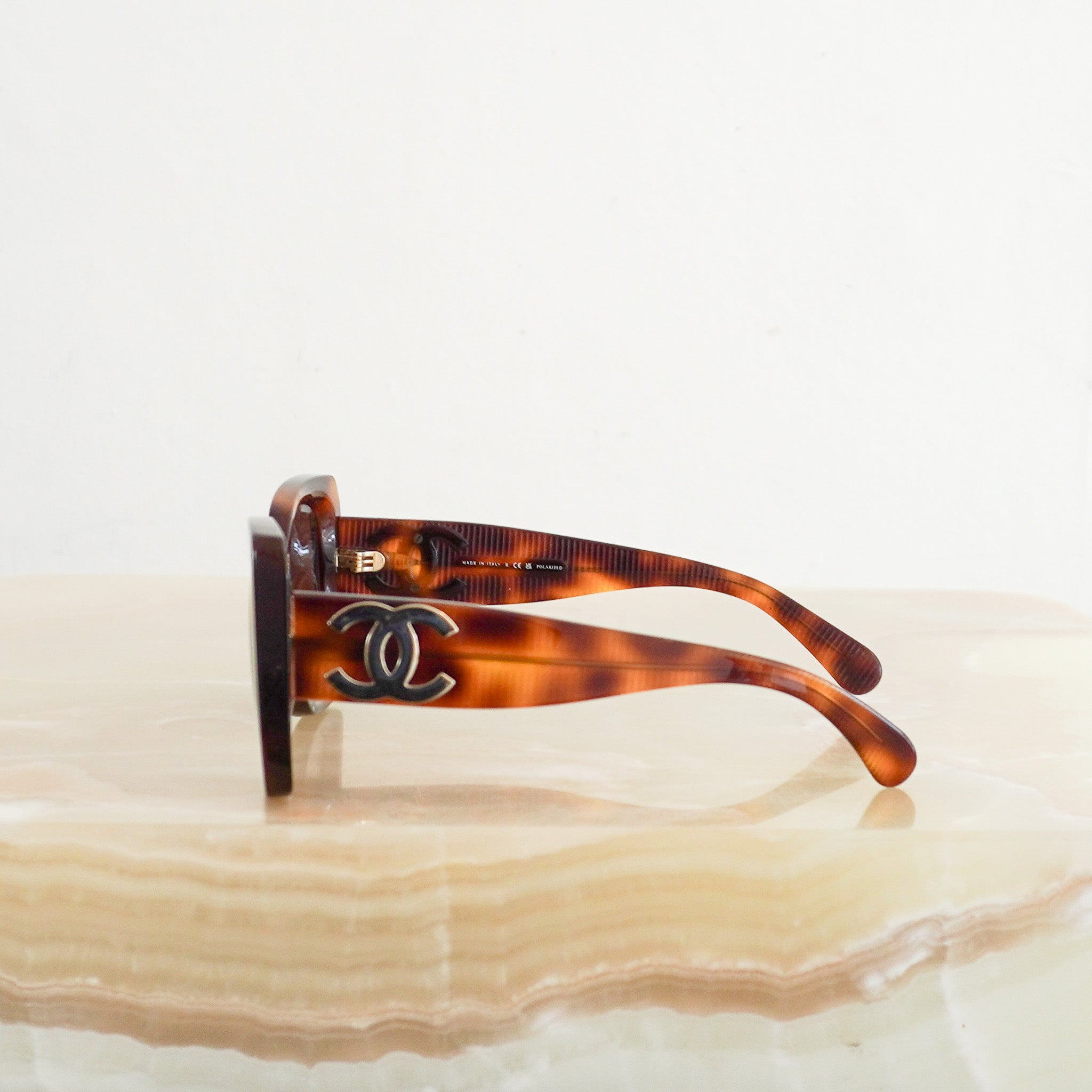 Chanel Tortoiseshell CC Logo Rectangle Sunglasses (RRP £400) | Authentic Preloved FINAL SALE (Copy) - Reloved Again