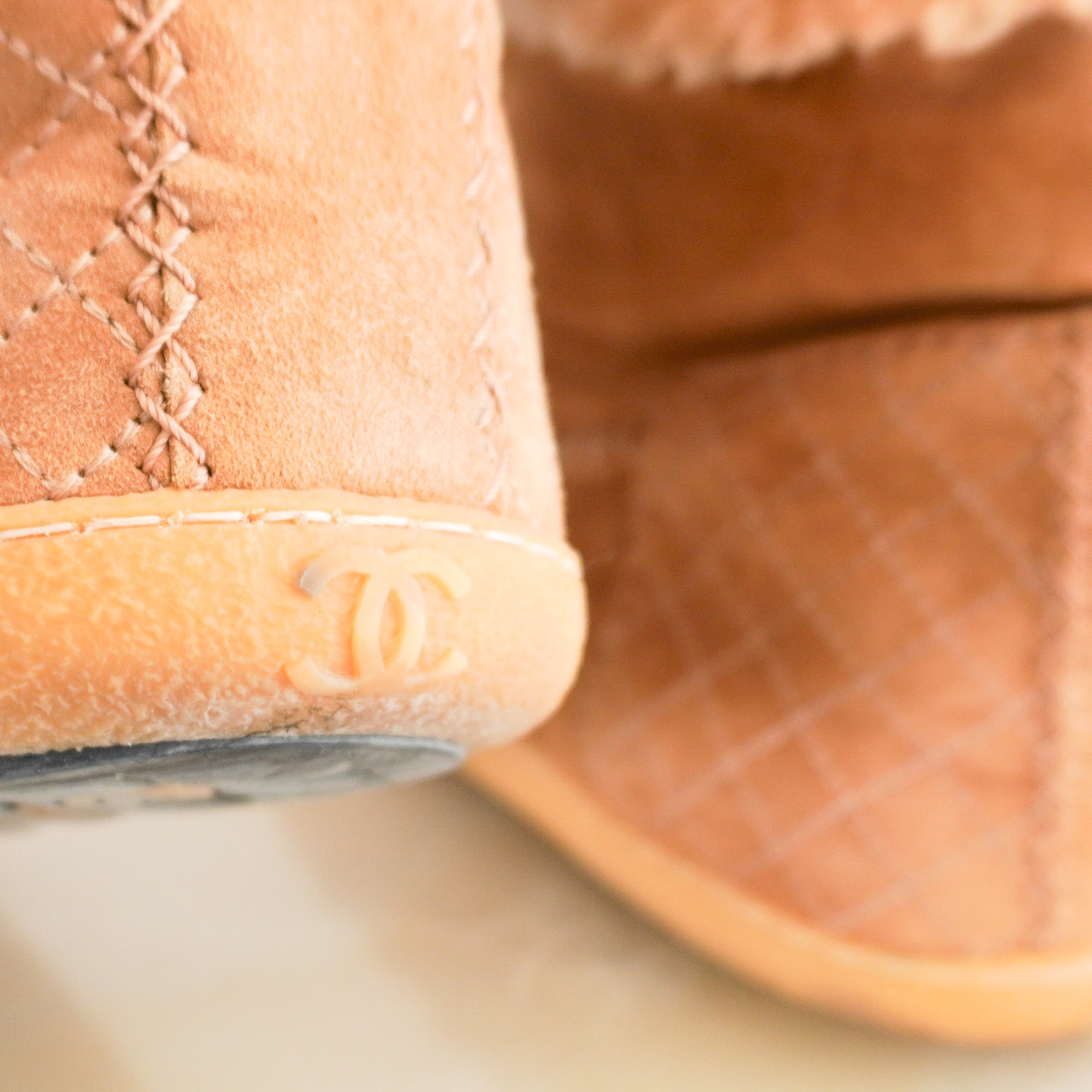 Chanel Shearling Chain Link Boots RRP £1,266 | Authentic Preloved - Reloved Again