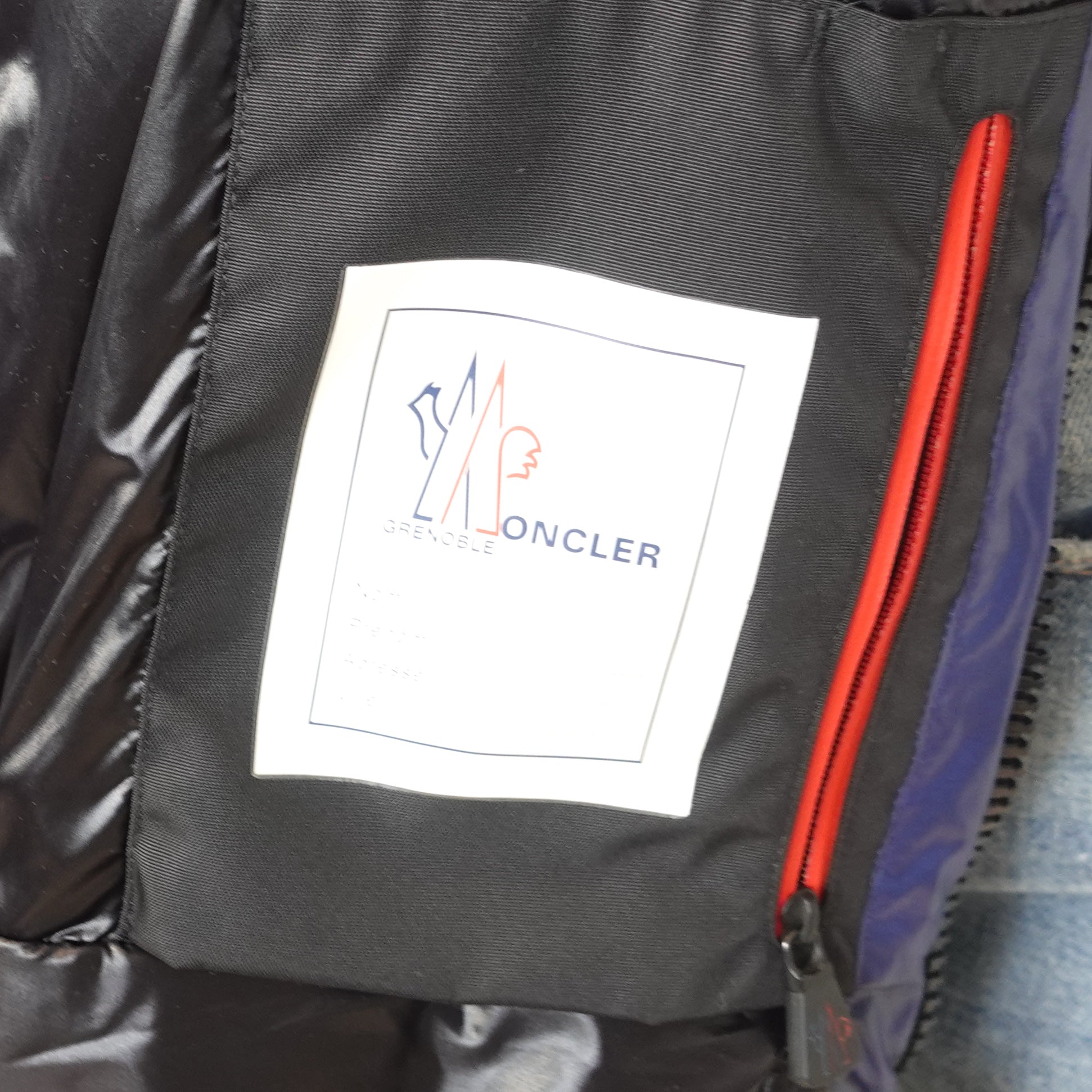 Moncler Blue Quilted Down Coat with Detachable Hood RRP £1000 | Authentic Preloved - Reloved Again