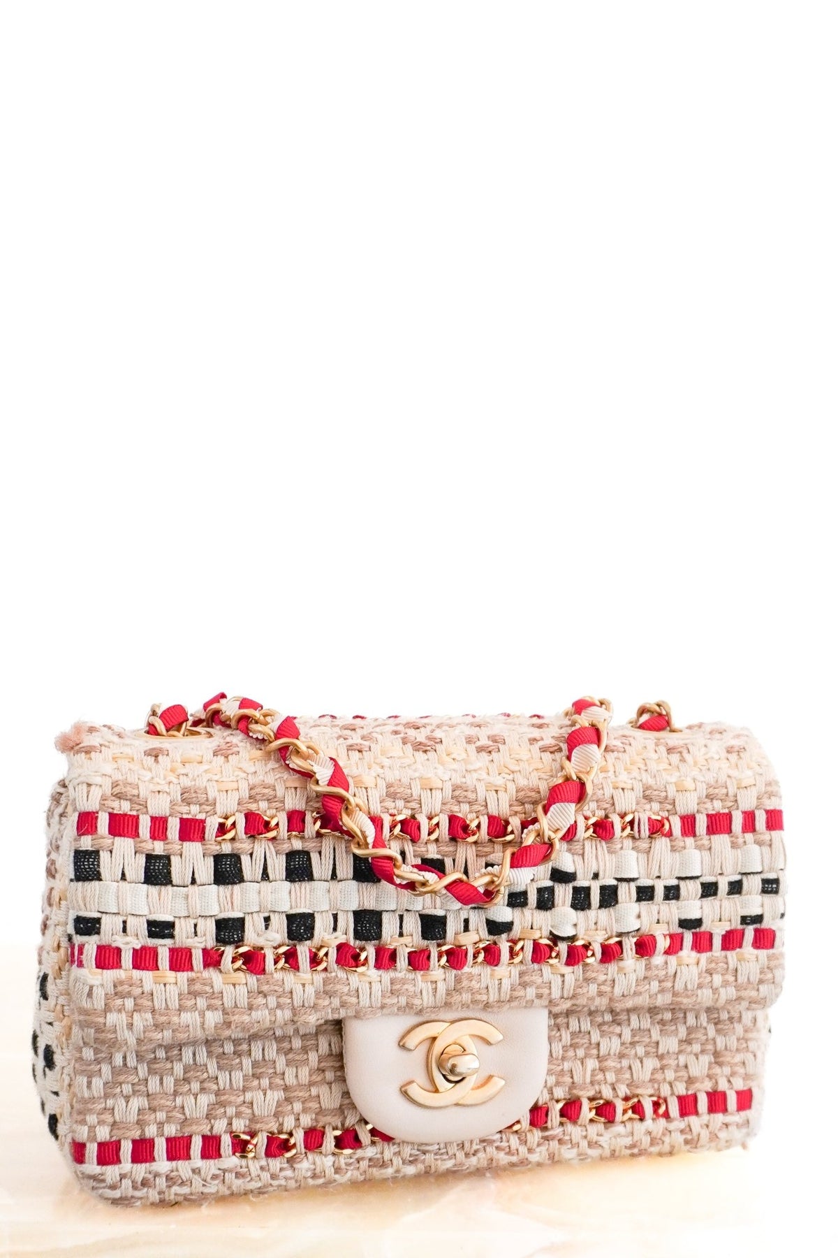 Chanel SS19 Classic Tweed Mini Flap Bag | Authentic Preloved - Reloved Again