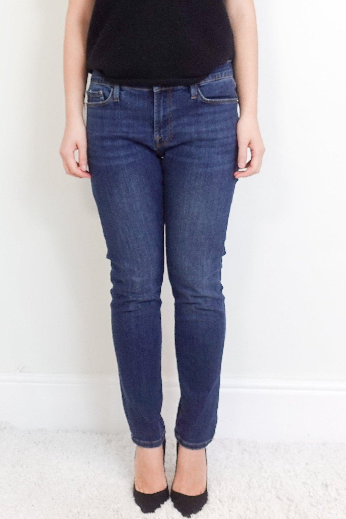 Frame Blue Le Garcon Straight jeans RRP £225 - Reloved Again