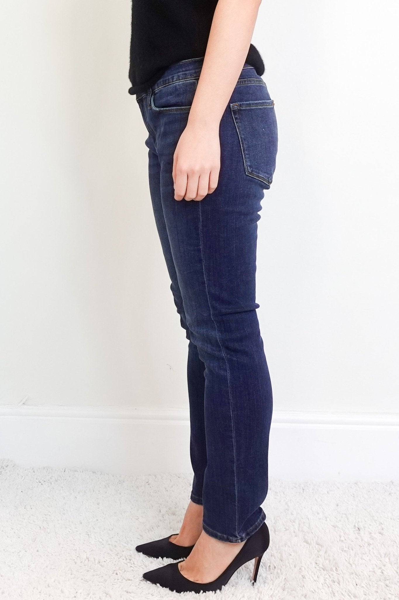 Frame Blue Le Garcon Straight jeans RRP £225 - Reloved Again