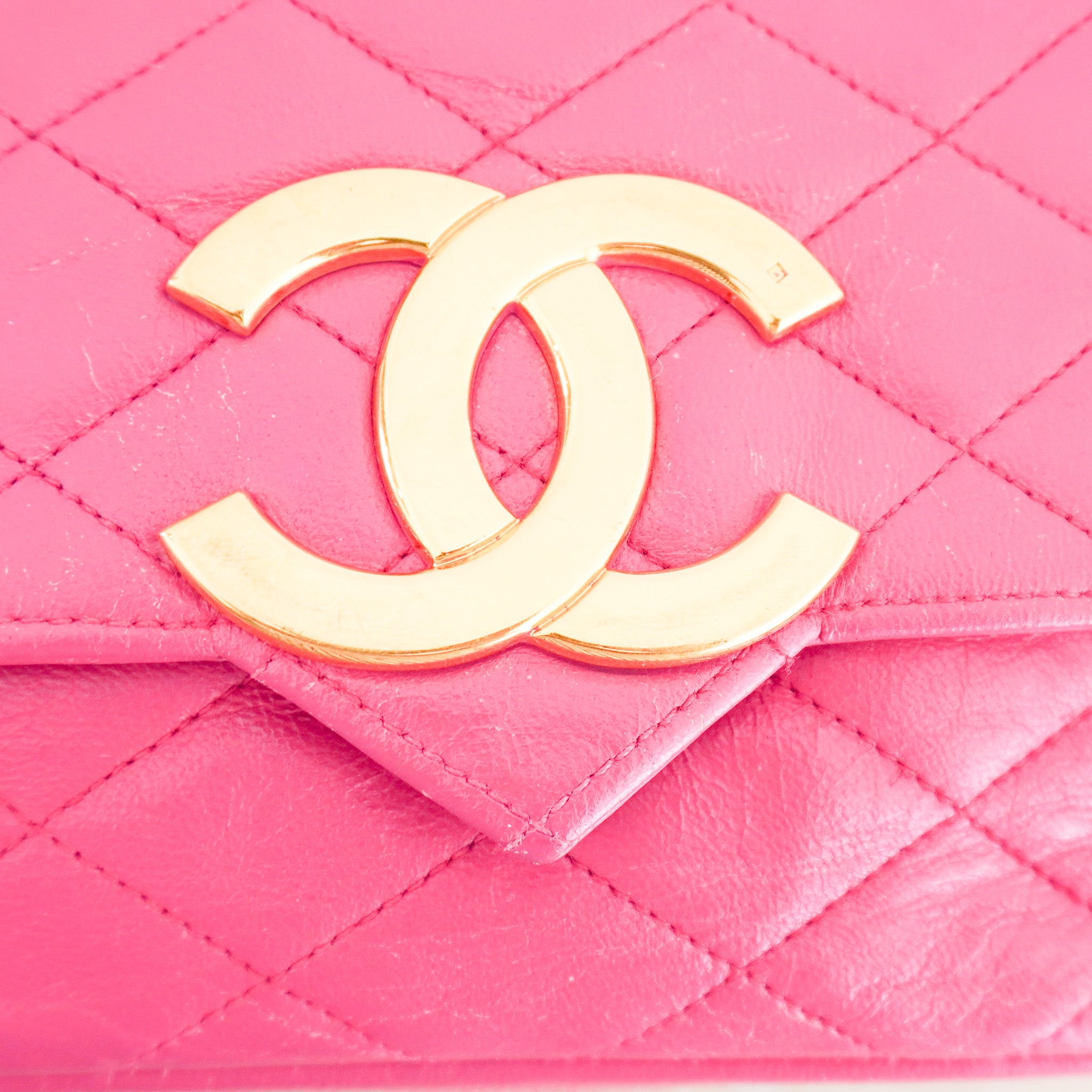 Chanel Vintage 1980s Pink Quilted Lambskin Mini Flap Bag (RRP £6500) | Authentic Preloved - Reloved Again