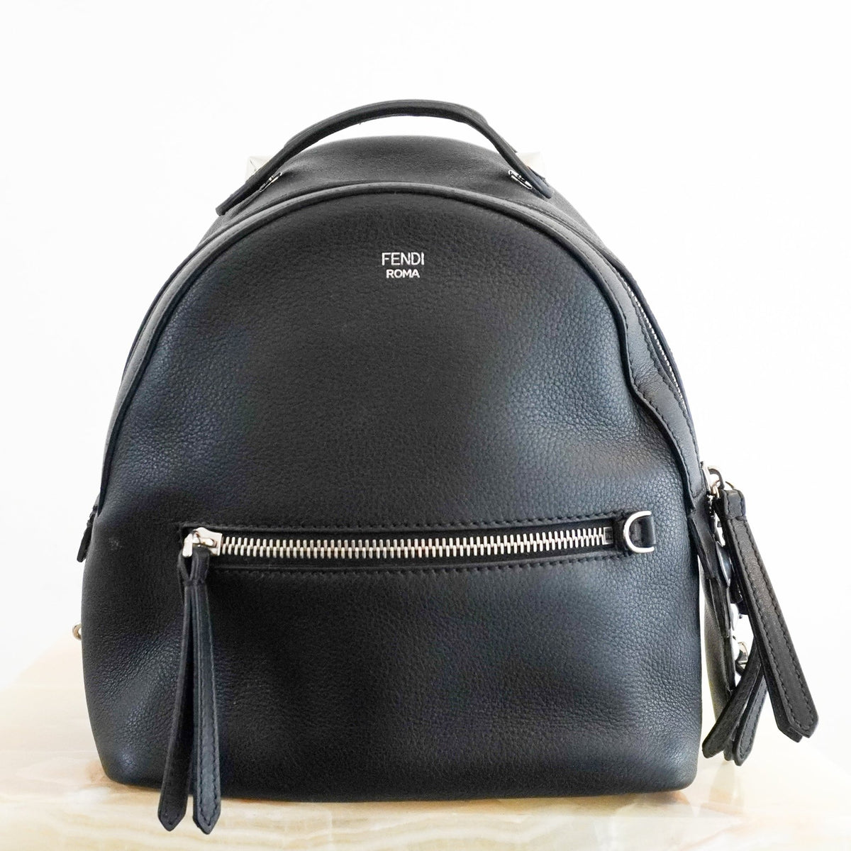 Fendi By The Way Black Leather Backpack (RRP £1650) | Authentic Preloved