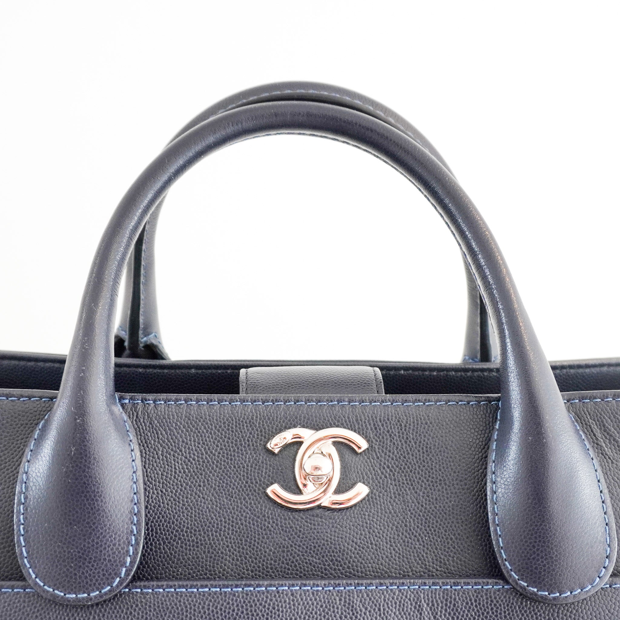 Chanel Medium Executive Cerf Tote Bag in Navy RRP £3,380 | Authentic Preloved