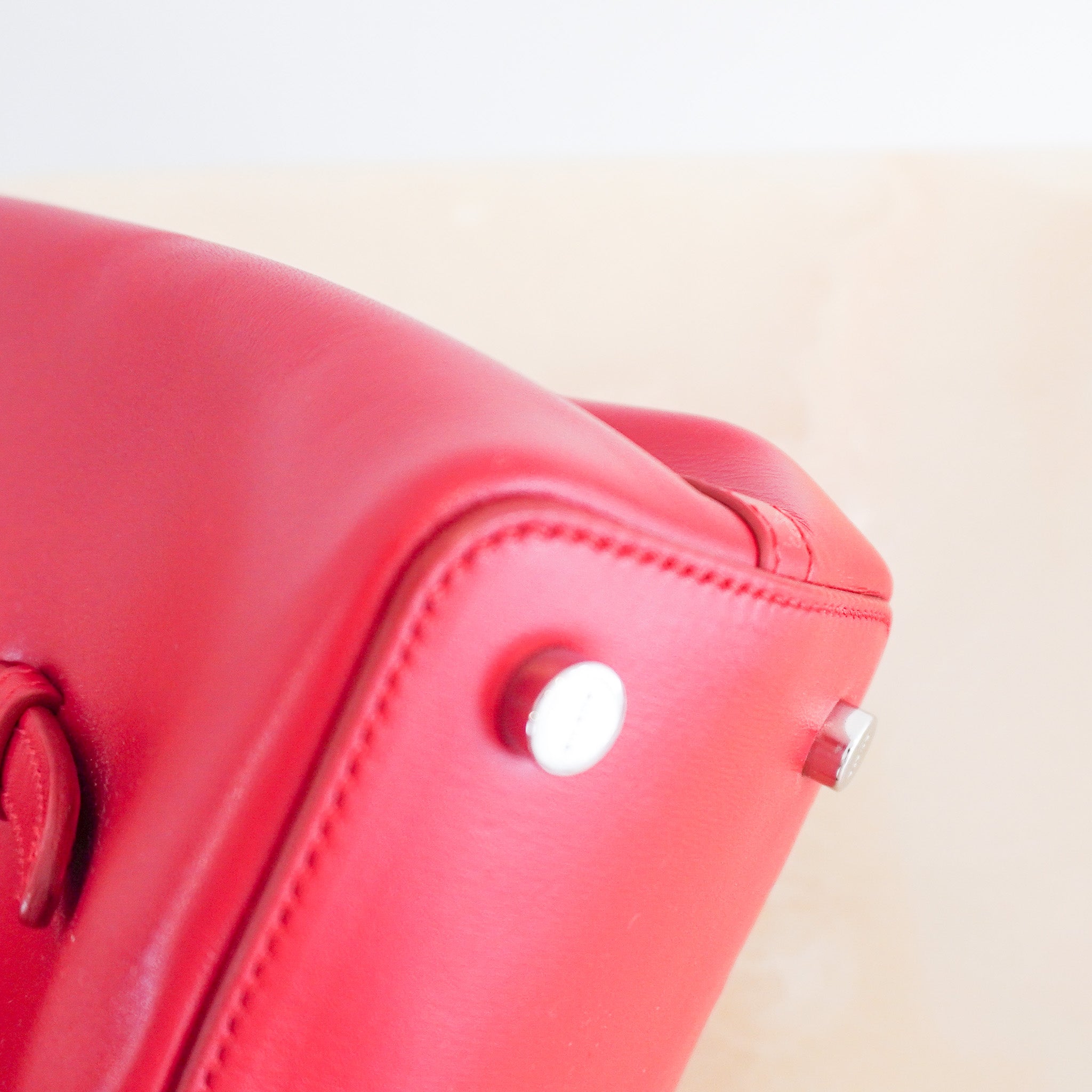 Alaïa Mina 16 Micro Bag in Red (RRP £1000) | Authentic Preloved