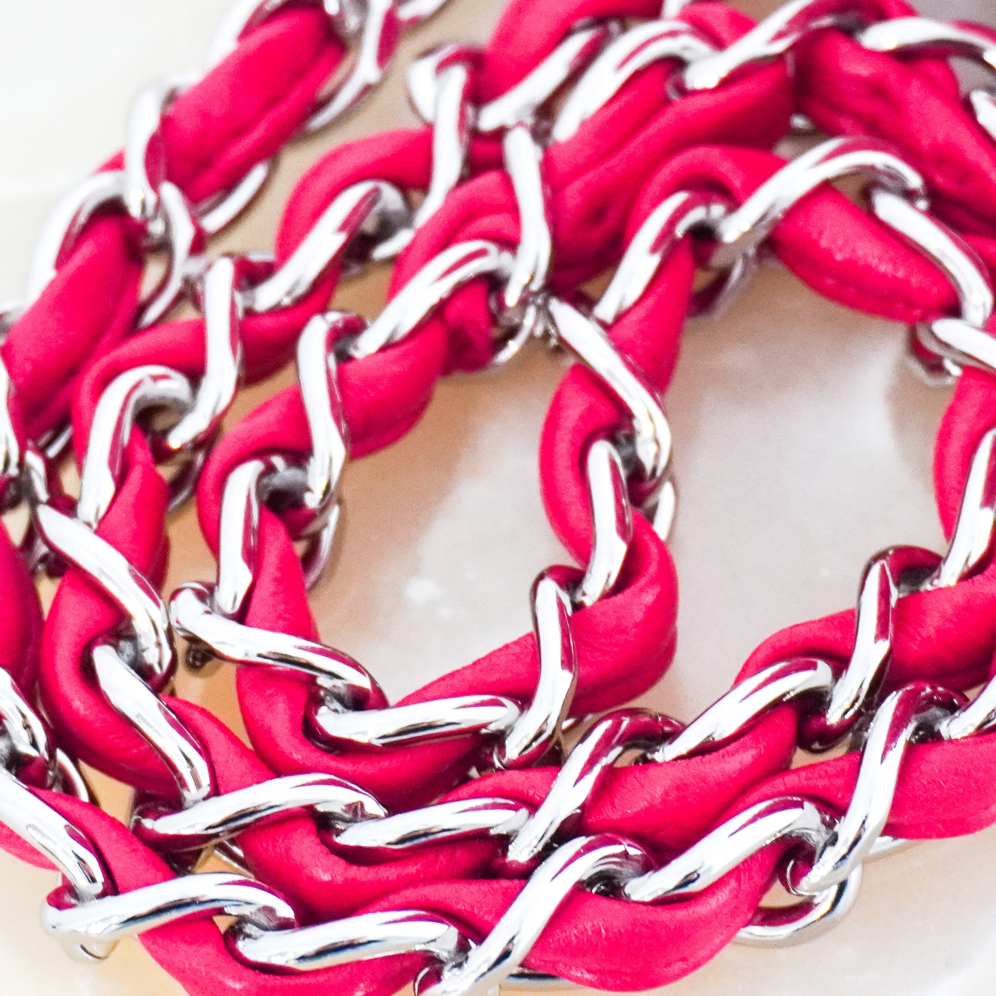 Chanel Chevron Fuchsia Quilted Jumbo Single Flap Bag RRP £5000 | Authentic Preloved - Reloved Again