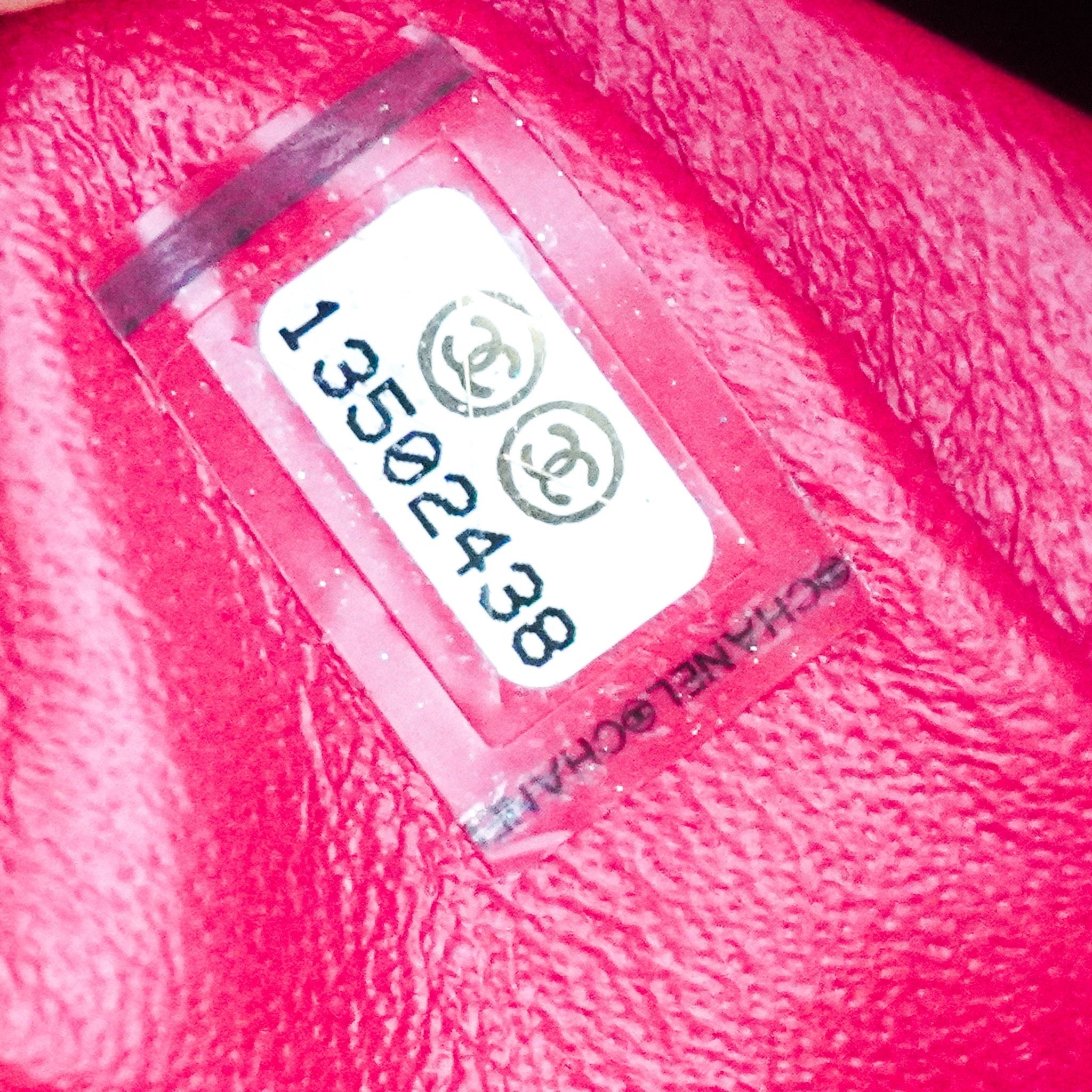 Chanel Chevron Fuchsia Quilted Jumbo Single Flap Bag RRP £5000 | Authentic Preloved - Reloved Again