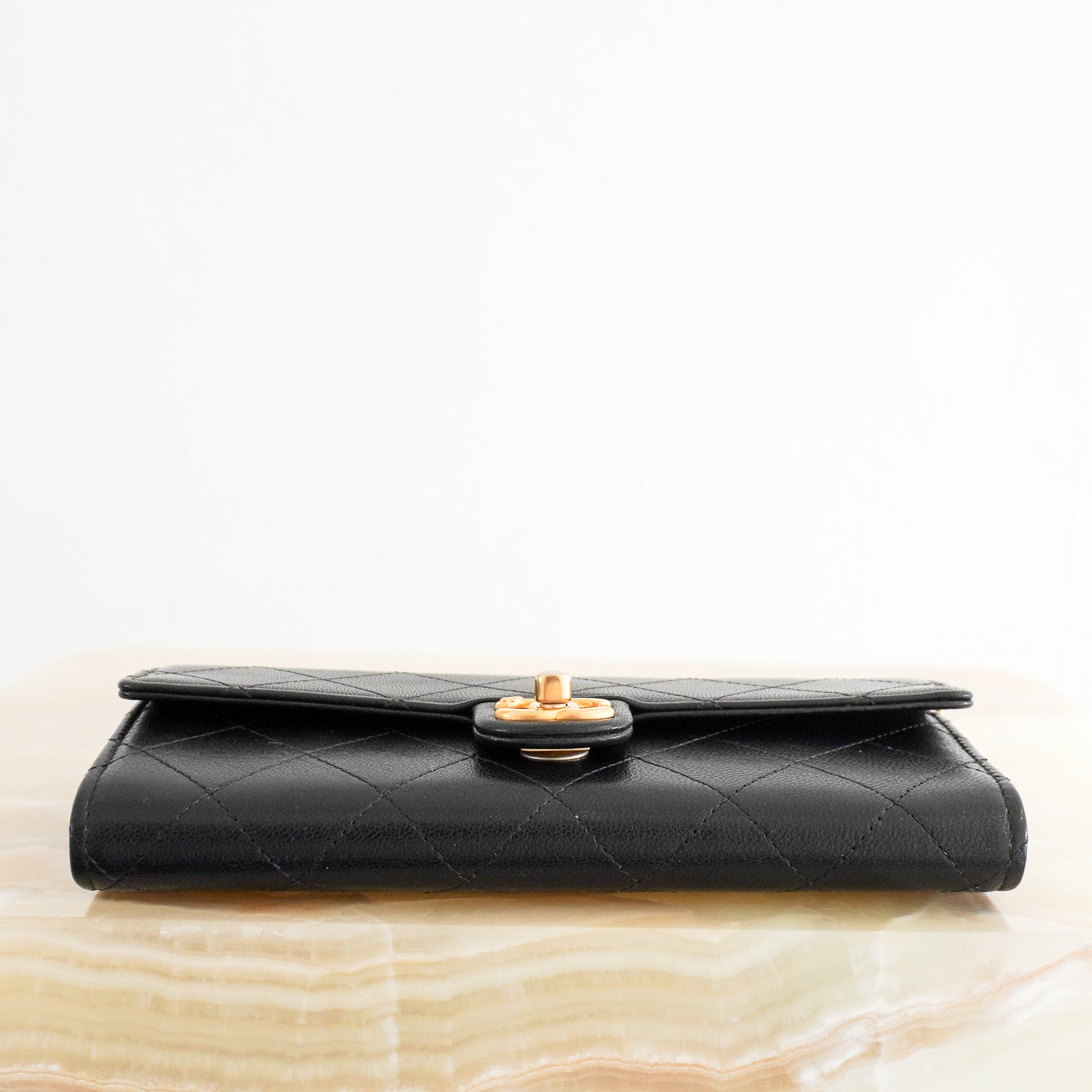 Chanel Chic Pearl Wallet on Chain with Black Lambskin Leather | Authentic Preloved