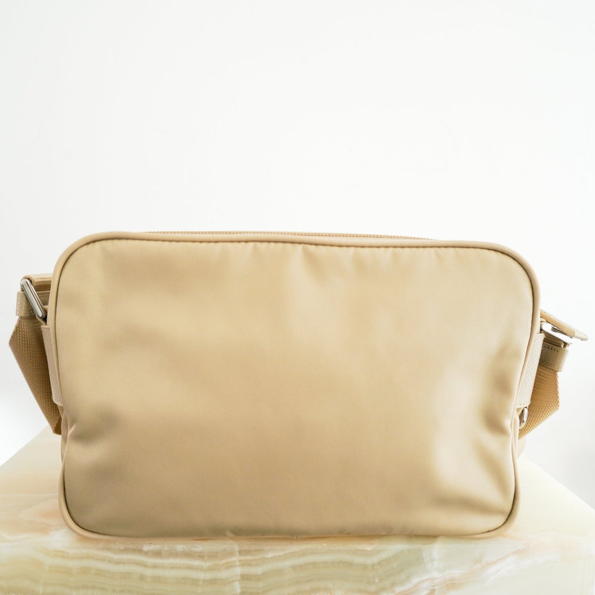 Prada Re-Nylon Shoulder Bag in Deserto (RRP £1510) | Authentic Preloved - Reloved Again