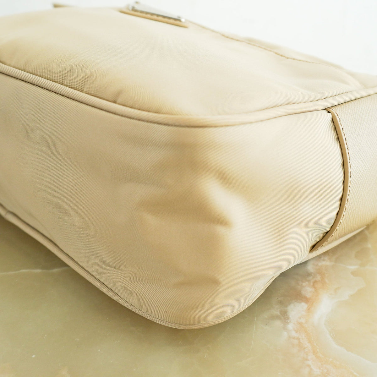 Prada Re-Nylon Shoulder Bag in Deserto (RRP £1510) | Authentic Preloved - Reloved Again