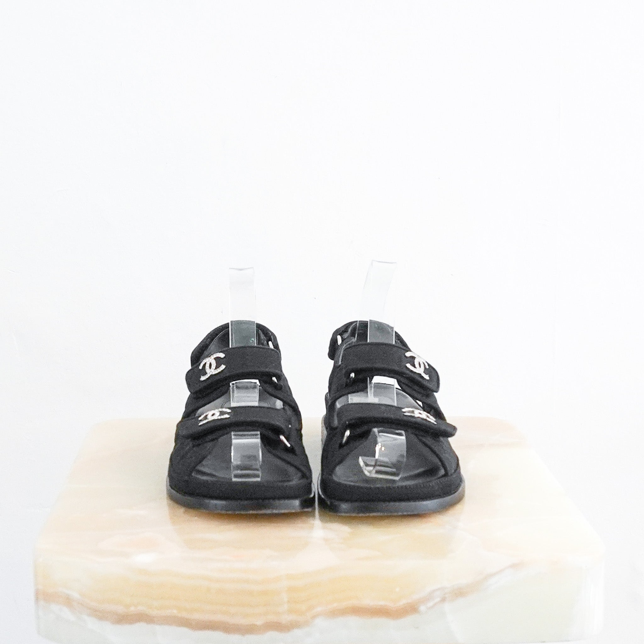 Chanel Black Quilted Dad Sandals RRP £1100 | Authentic Preloved