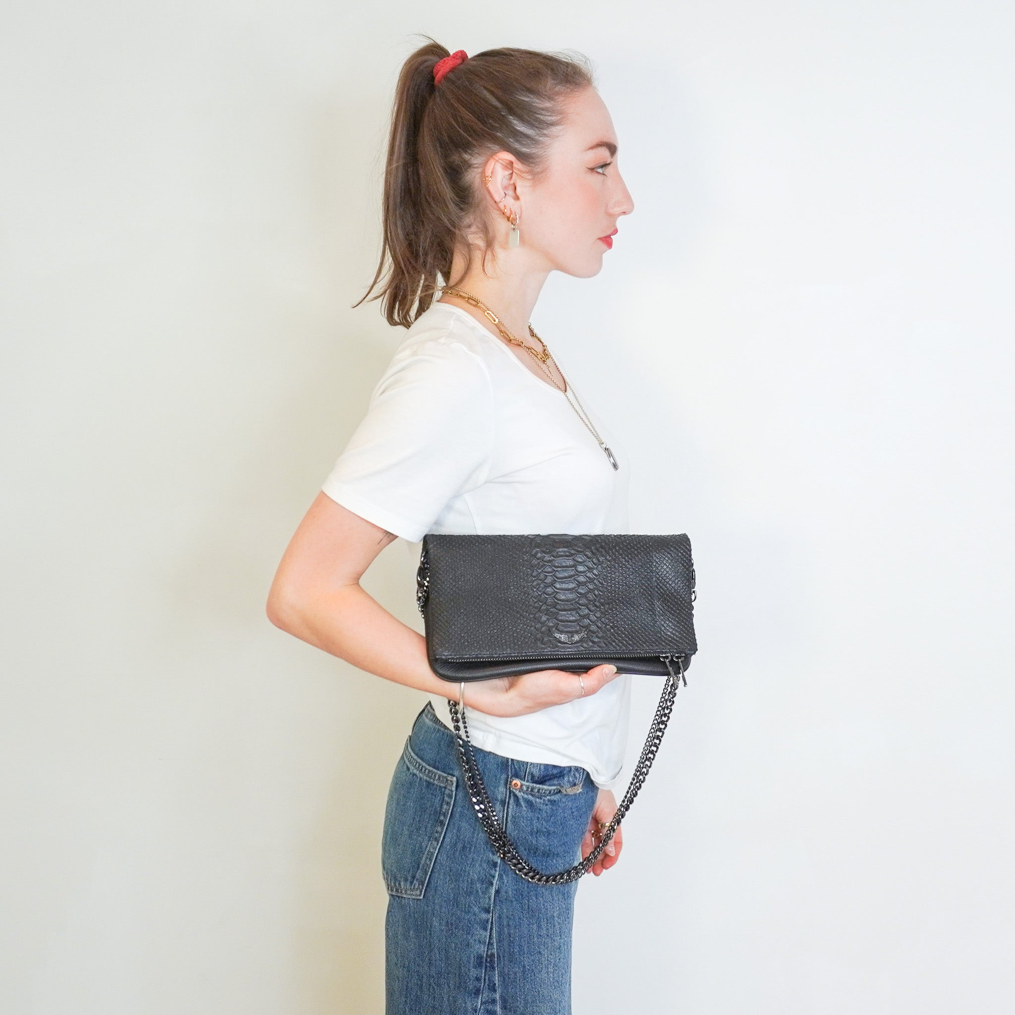 Zadig and Voltaire Python Rock Bag (RRP £485) | Authentic Preloved