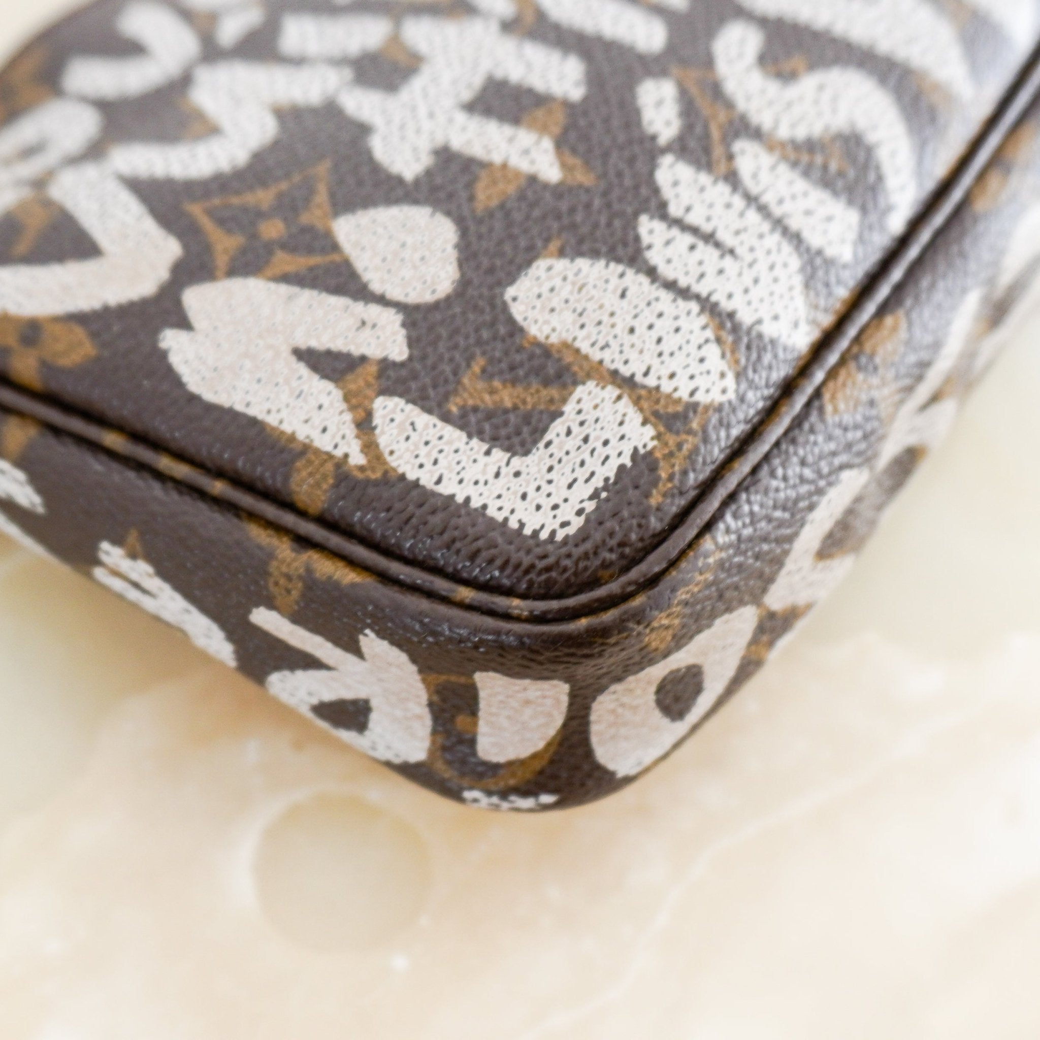 Louis Vuitton x Stephen Sprouse 2001 Limited Edition Graffiti Pochette Accessoires | Authentic Preloved - Reloved Again
