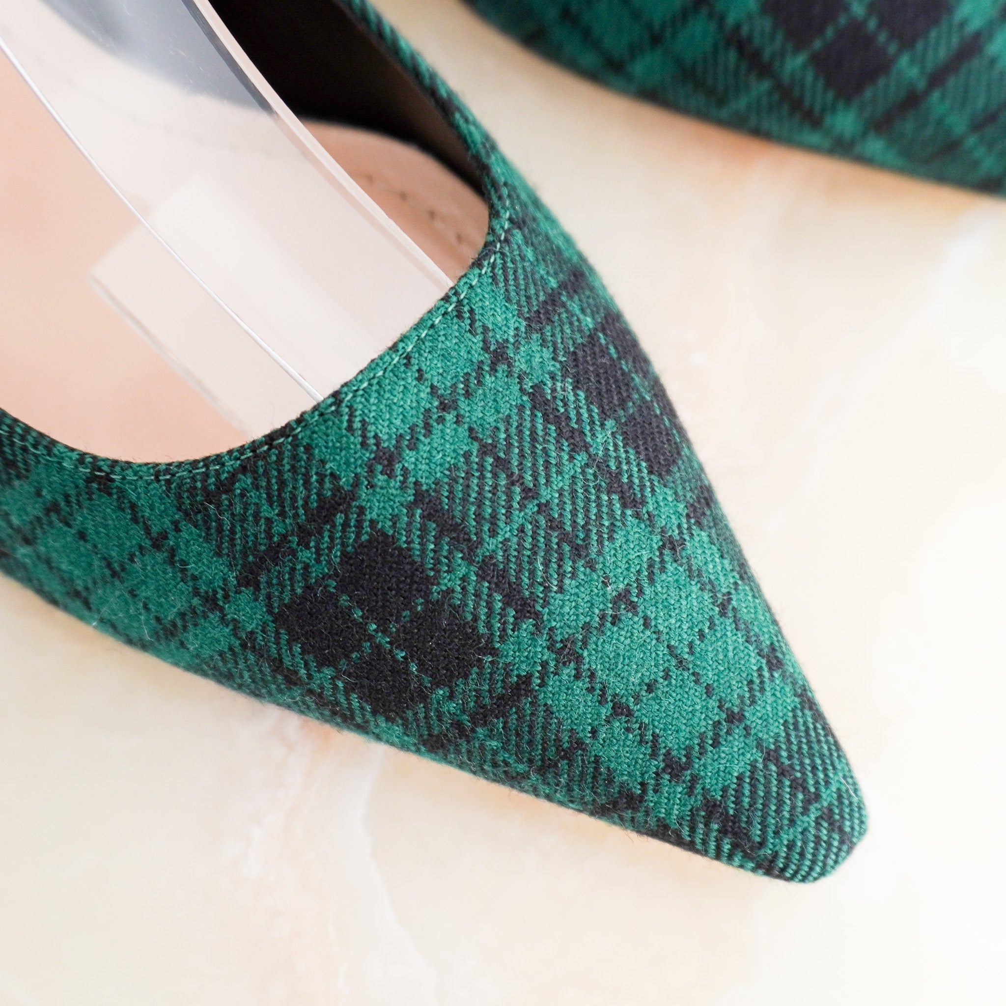 Dior Tartan J’Adior Slingback Kitten Heels RRP £350 | Authentic Preloved