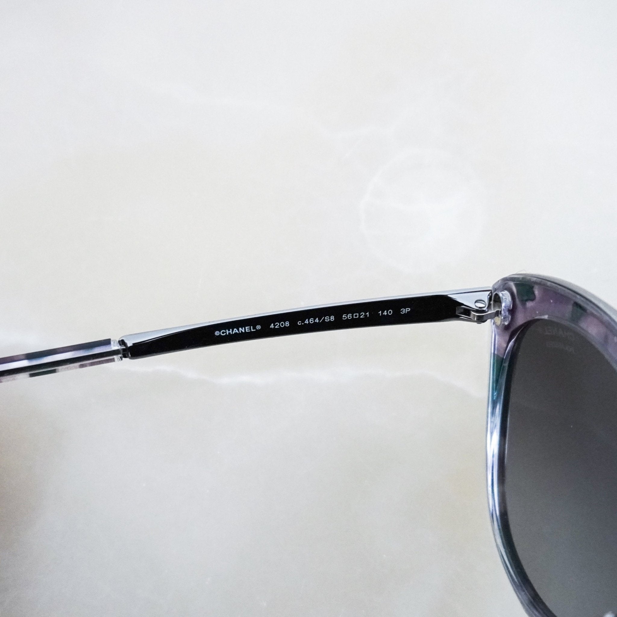 Chanel Grey Marbled Polarised Sunglasses £385 | Authentic Preloved FINAL SALE - Reloved Again