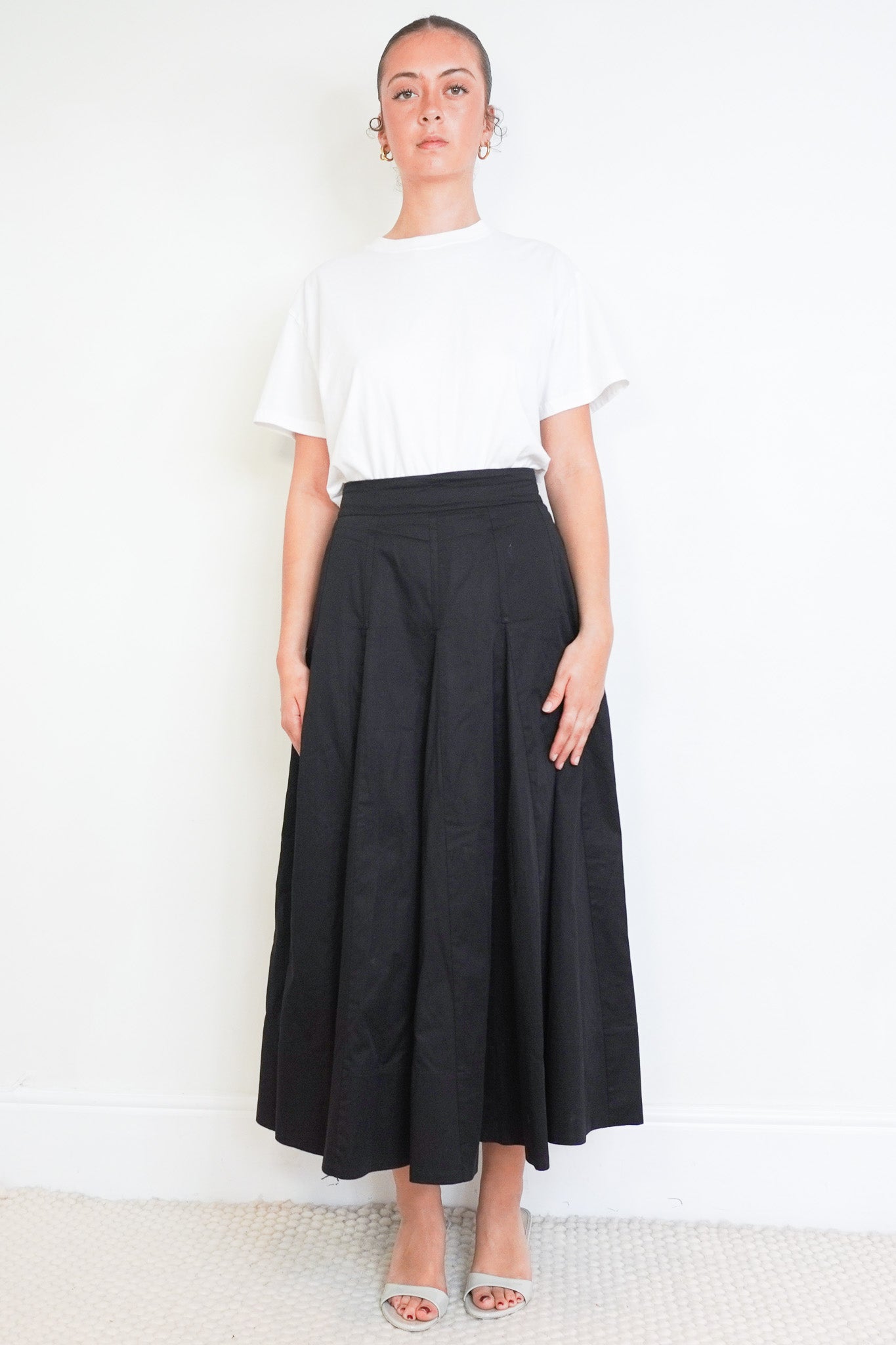 Me + Em Black Midi Skirt (RRP £225) | Authentic Preloved