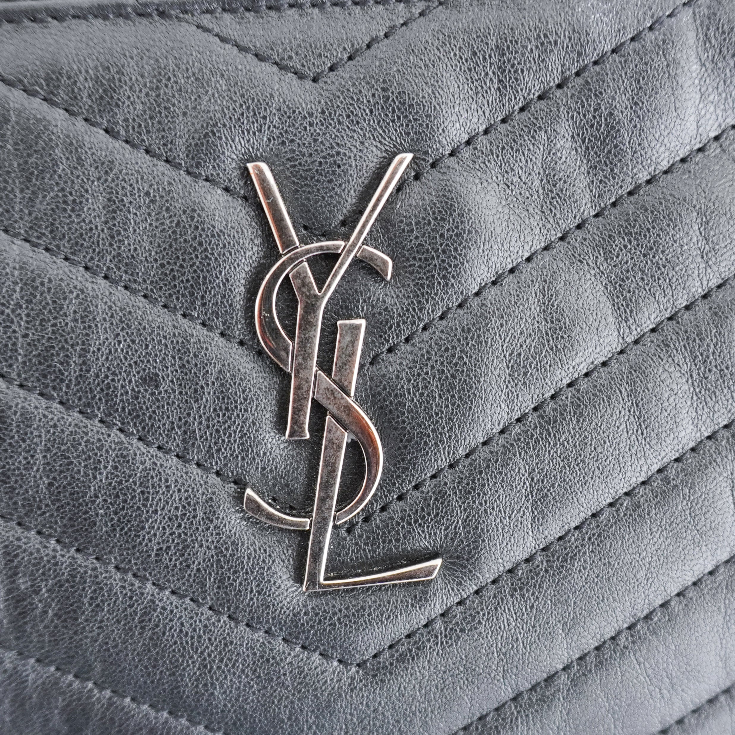 Saint Laurent Monogram Fringe Leather Crossbody Bag in Black (RRP £1350) | Authentic Preloved