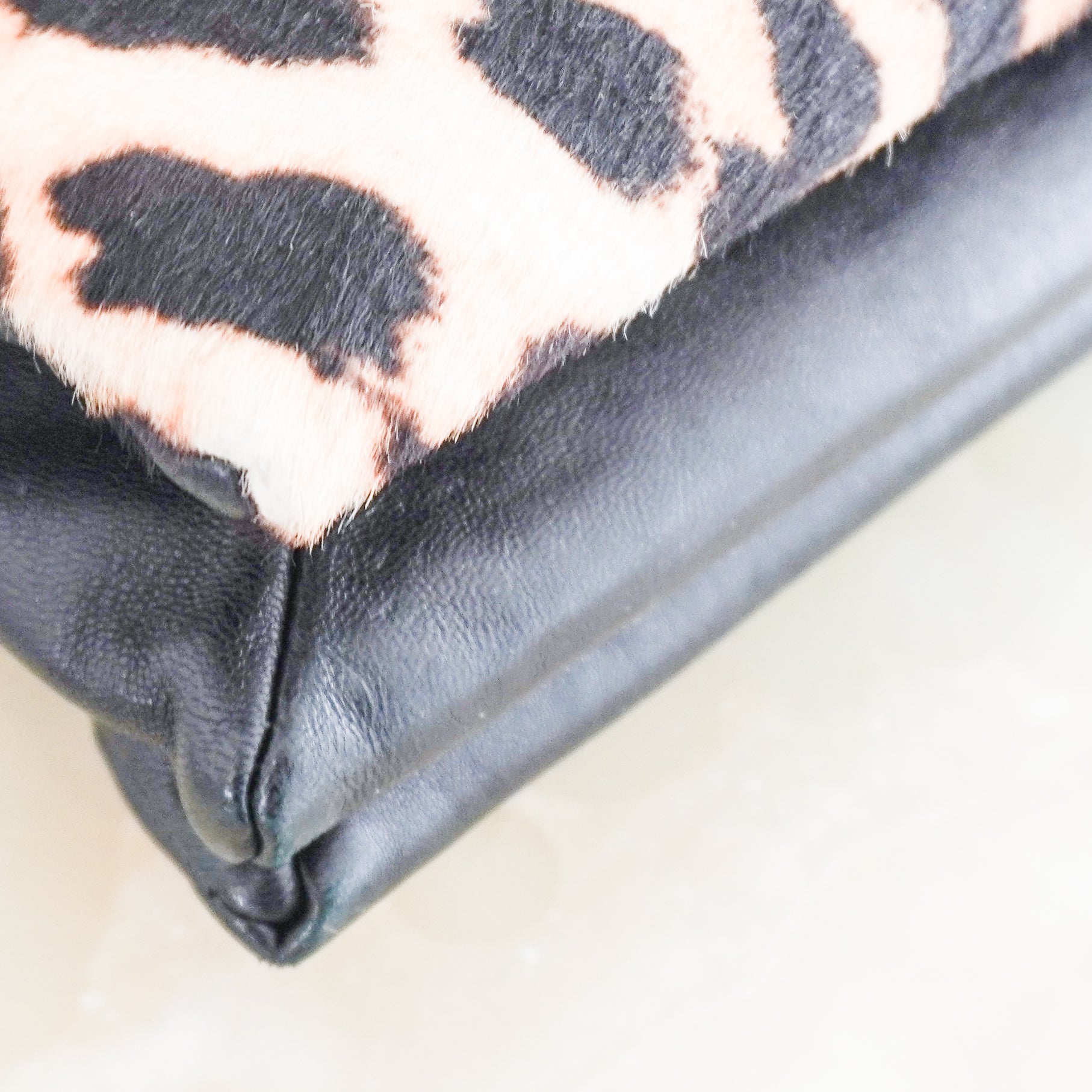 Lanvin Leopard Print Pony Hair & Leather Shoulder Bag (RRP £1500) | Authentic Preloved