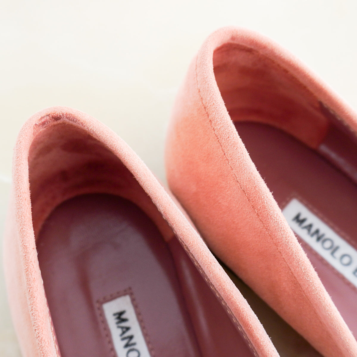 Manolo Blahnik Pink Ballet Flats RRP £725 | Authentic Preloved