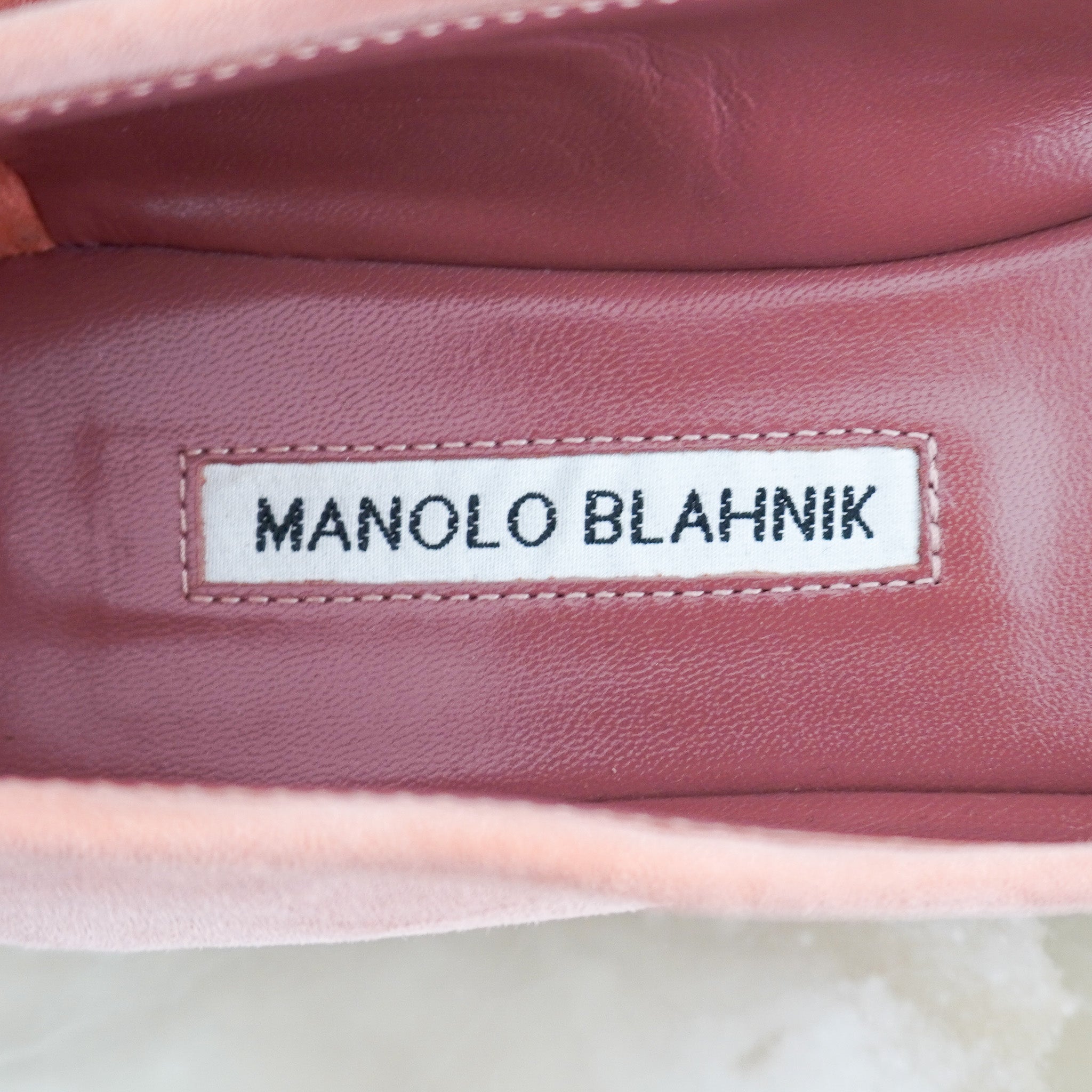 Manolo Blahnik Pink Ballet Flats RRP £725 | Authentic Preloved