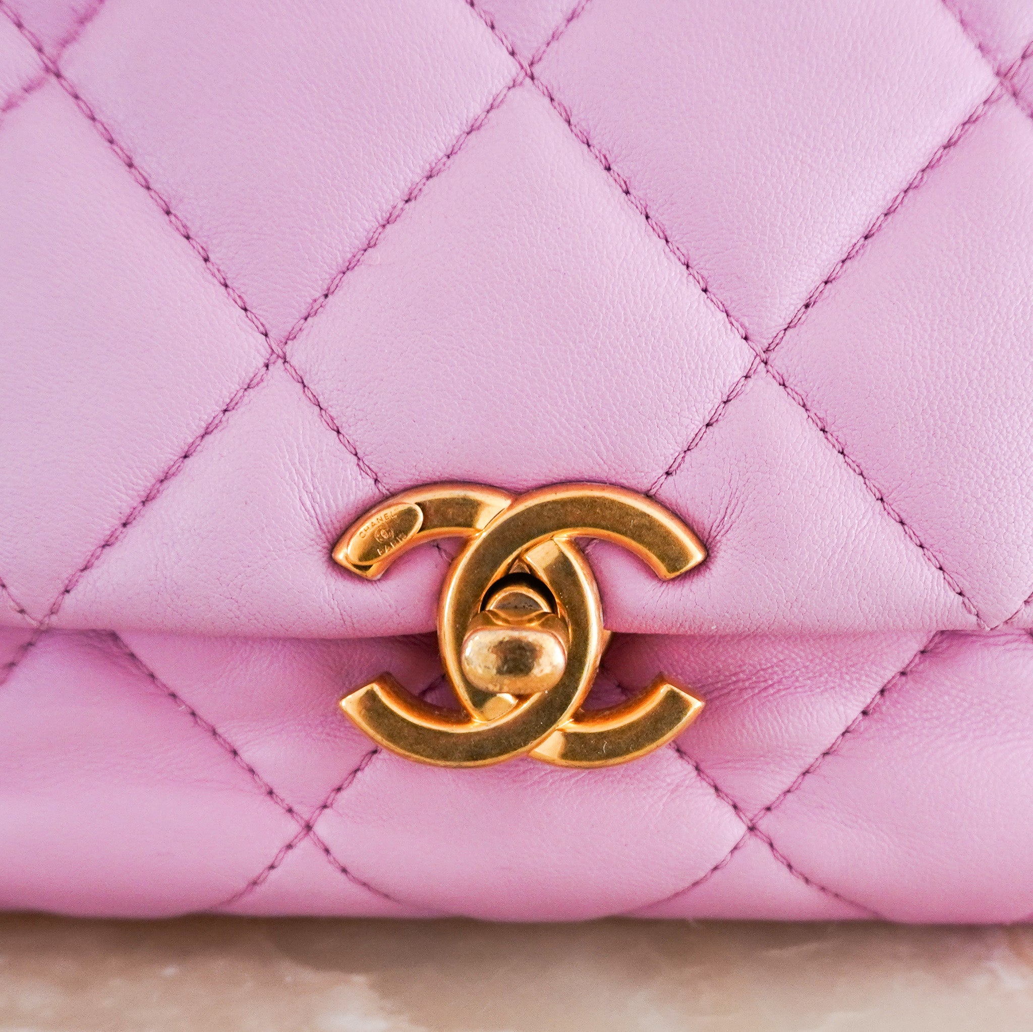 Chanel Small Pink Lambskin Flap Bag RRP £5100 | Authentic Preloved - Reloved Again