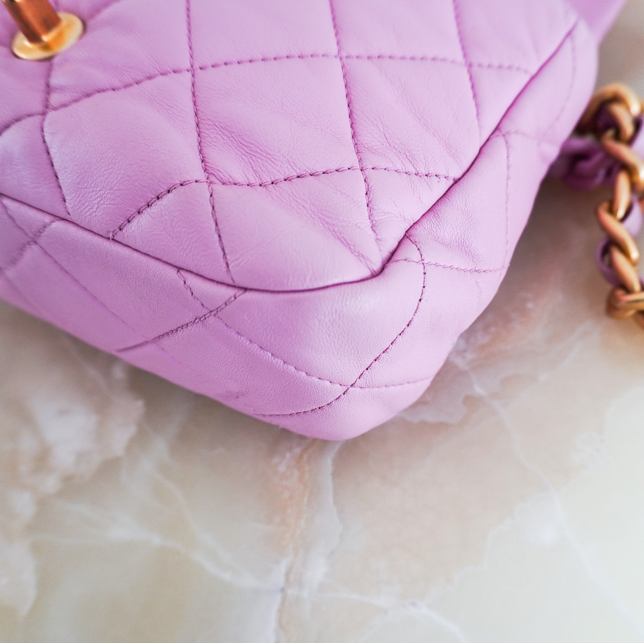 Chanel Small Pink Lambskin Flap Bag RRP £5100 | Authentic Preloved - Reloved Again