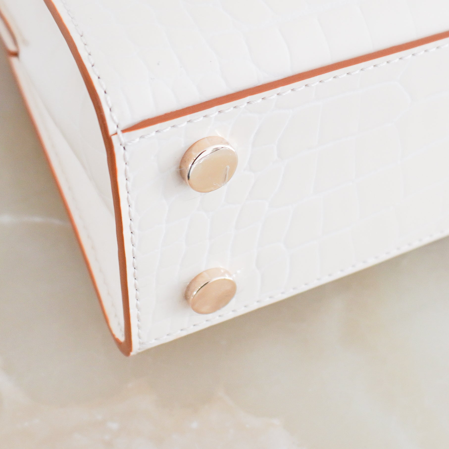 NEW Aspinal of London White Mayfair Croc Crossbody Bag (RRP £695) | Authentic Preloved